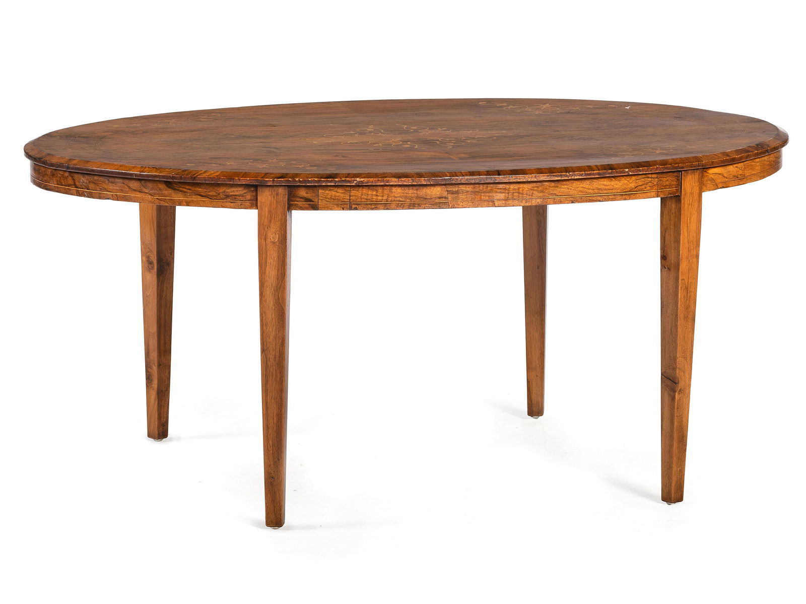 A Continental Inlaid Walnut Center Table (1 of 3)