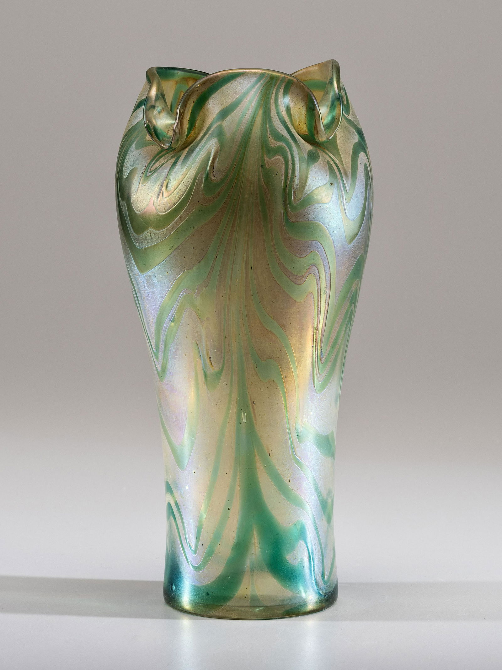 An Iridescent Glass Vase, attributed to Wilhelm Kralik (1 of 5)