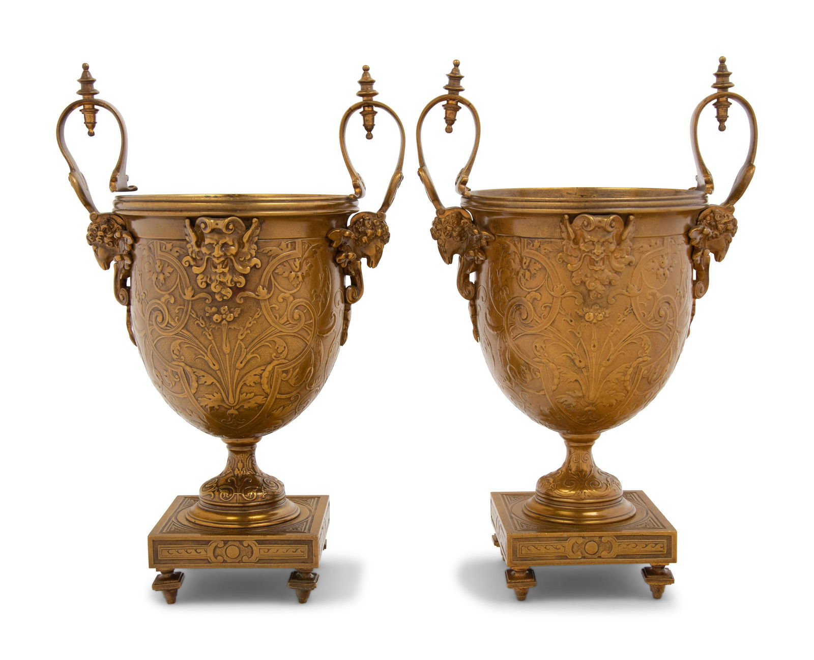 A Pair of Neoclassical Gilt Bronze Urn-Form Vases (1 of 4)