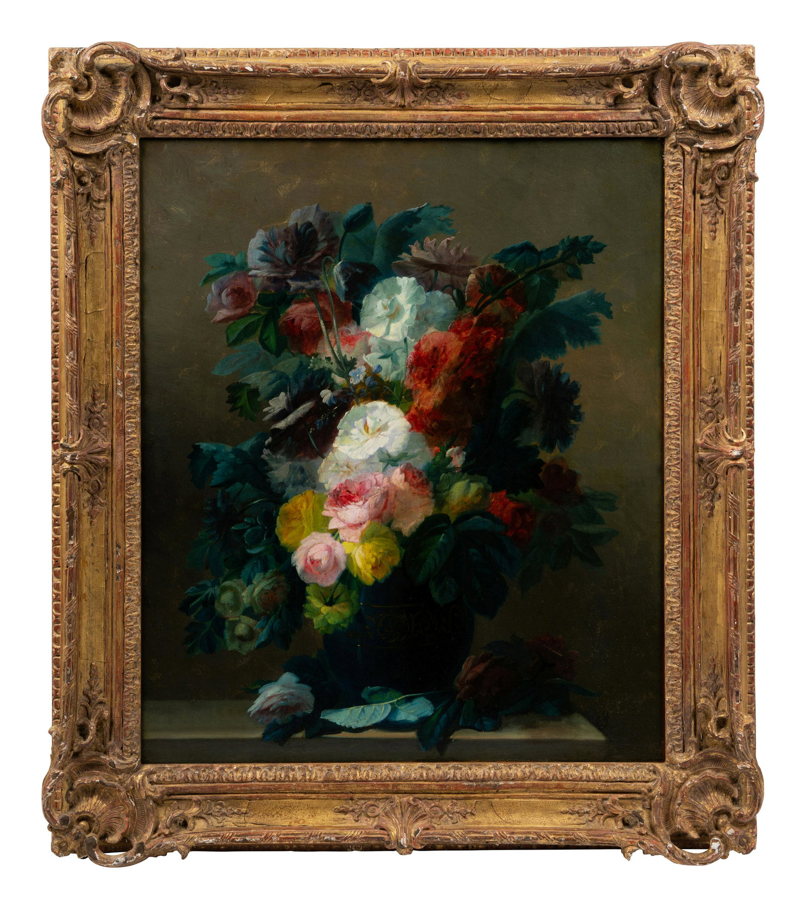 Clement Gontier (French, 1876-1918): Clement Gontier (French, 1876-1918) Still Life with Bouquet of Flowers oil on canvas signed C. Gontier (lower right) 25 5/8 x 21 3/8 inches. Property from a Midwestern Institution Note: This lot is lo