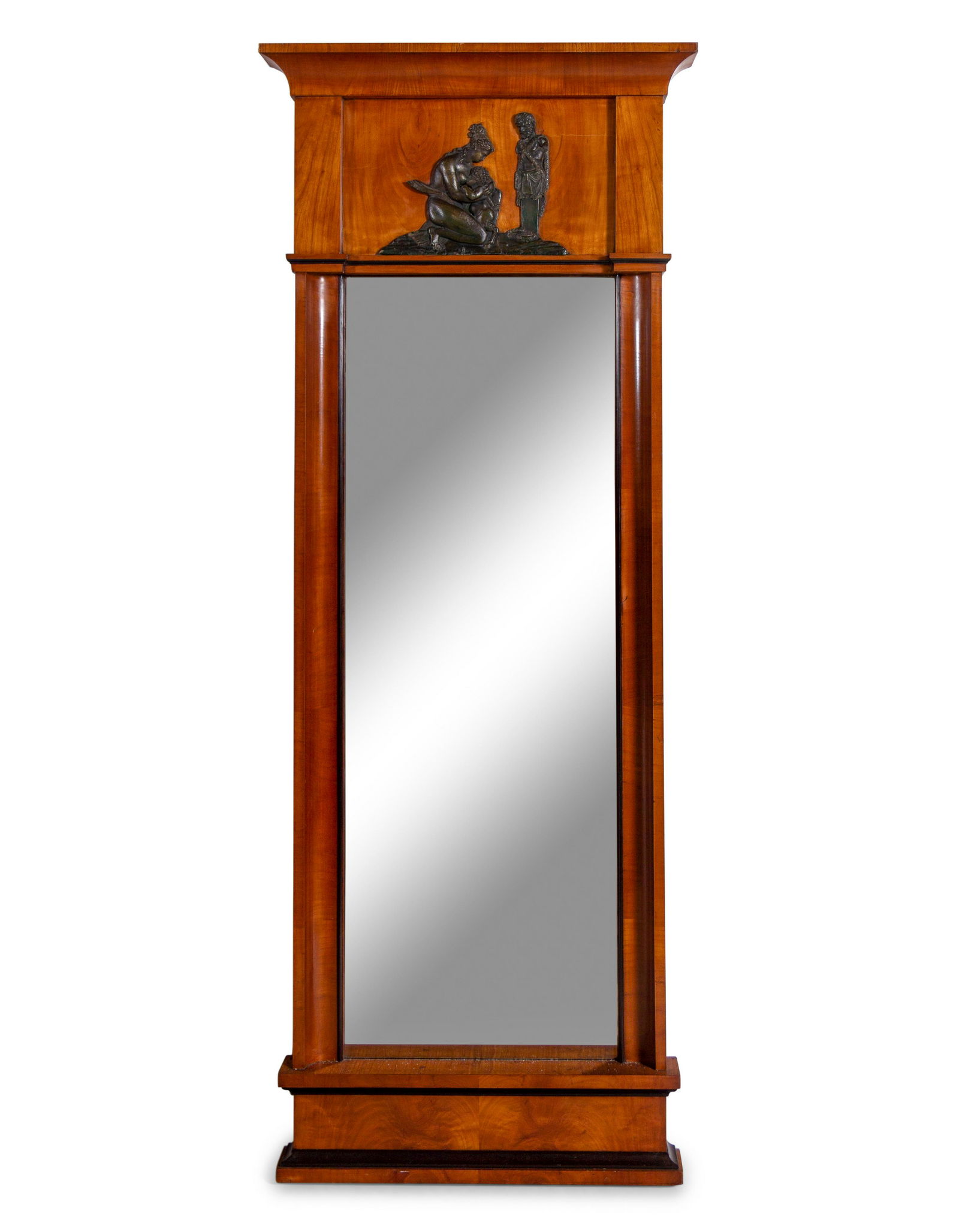 A Northern European Parcel Ebonized Cherrywood Pier Mirror (1 of 2)