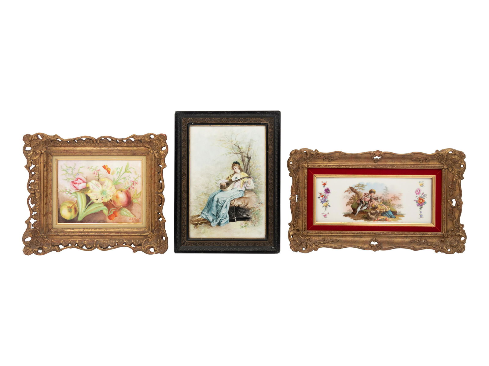 Three Continental Porcelain Plaques (1 of 5)