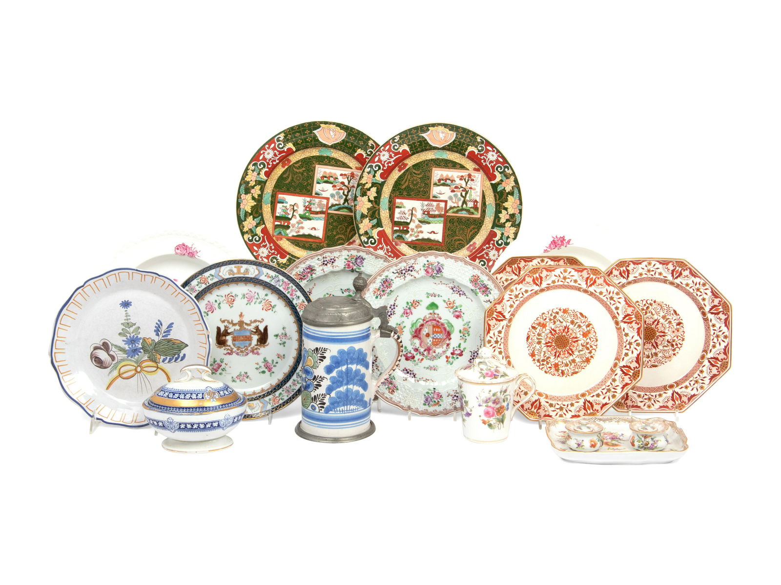 A Collection of Continental and English Porcelain Articles (1 of 6)