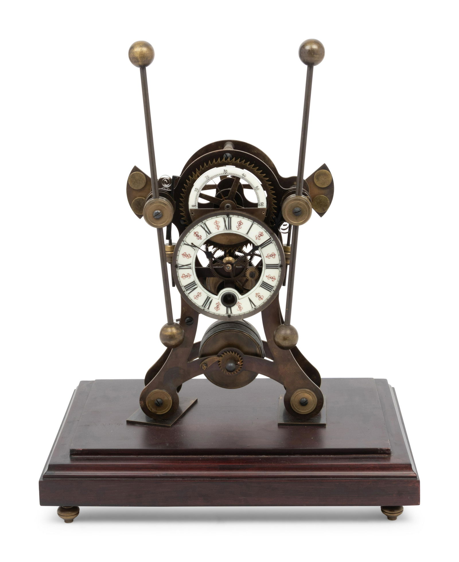 A Continental Cased Brass Skeleton Clock (1 of 4)