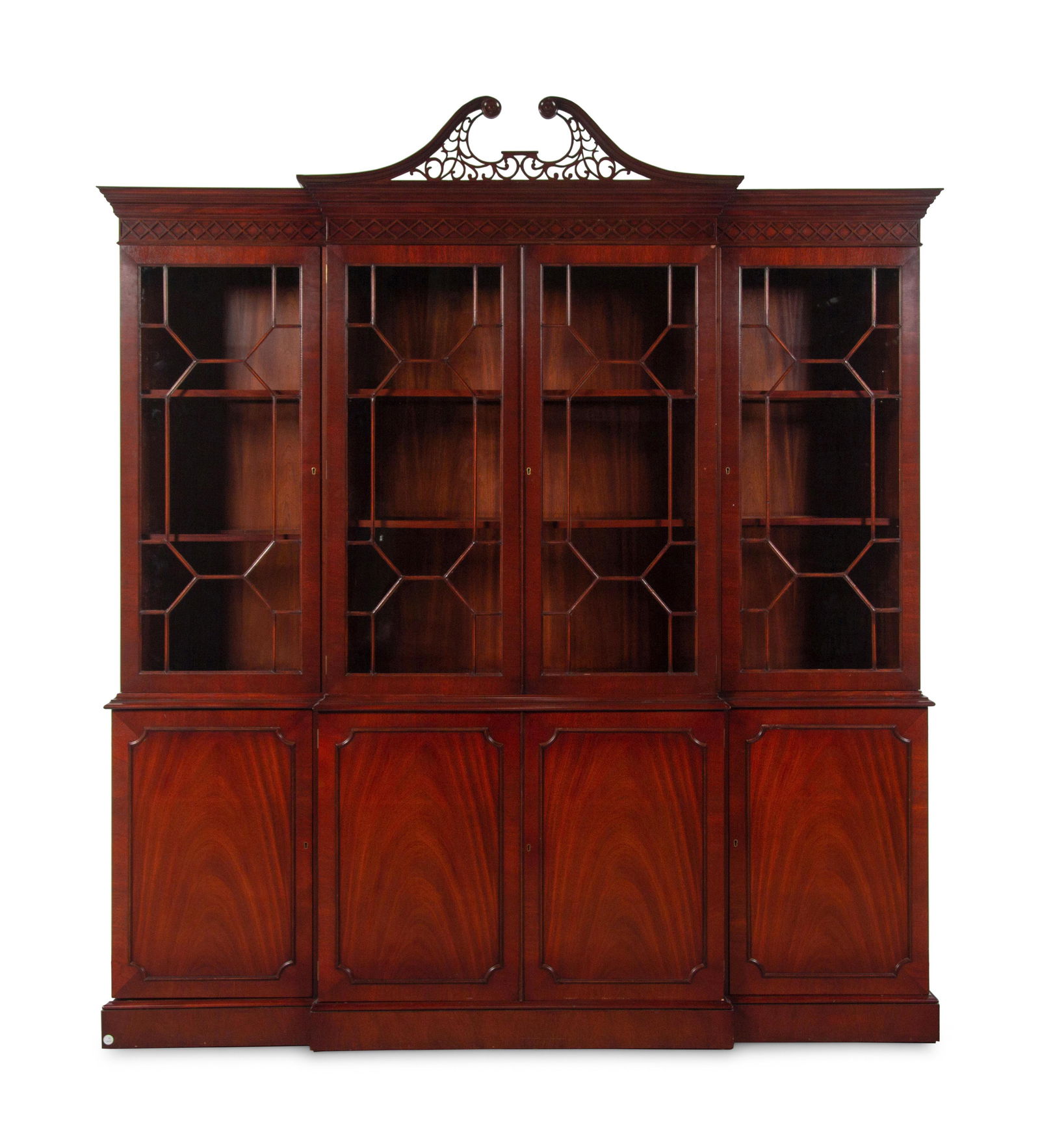 A George III Style Mahogany Breakfront Bookcase (1 of 4)