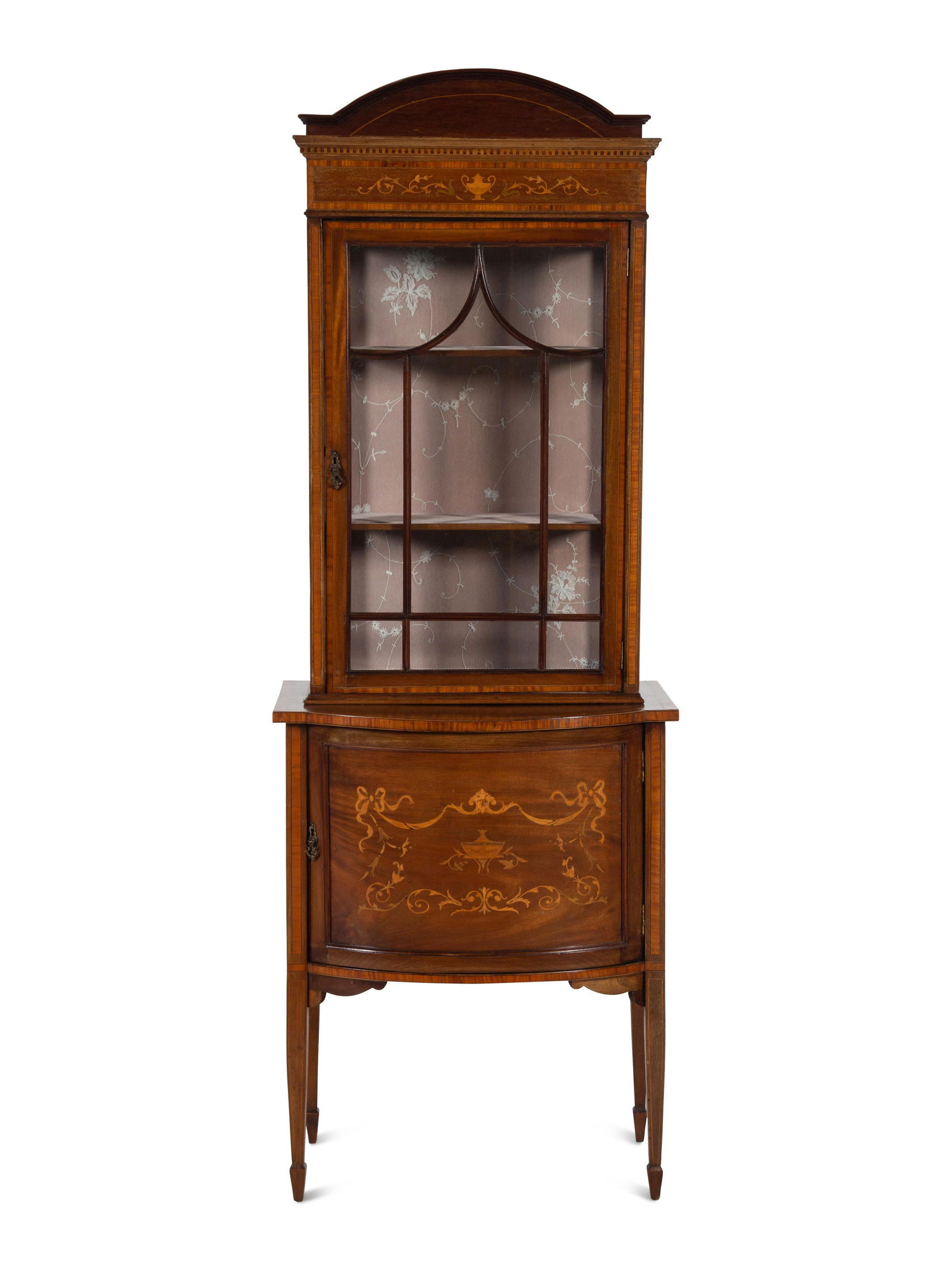 An Edwardian Marquetry Display Cabinet (1 of 3)