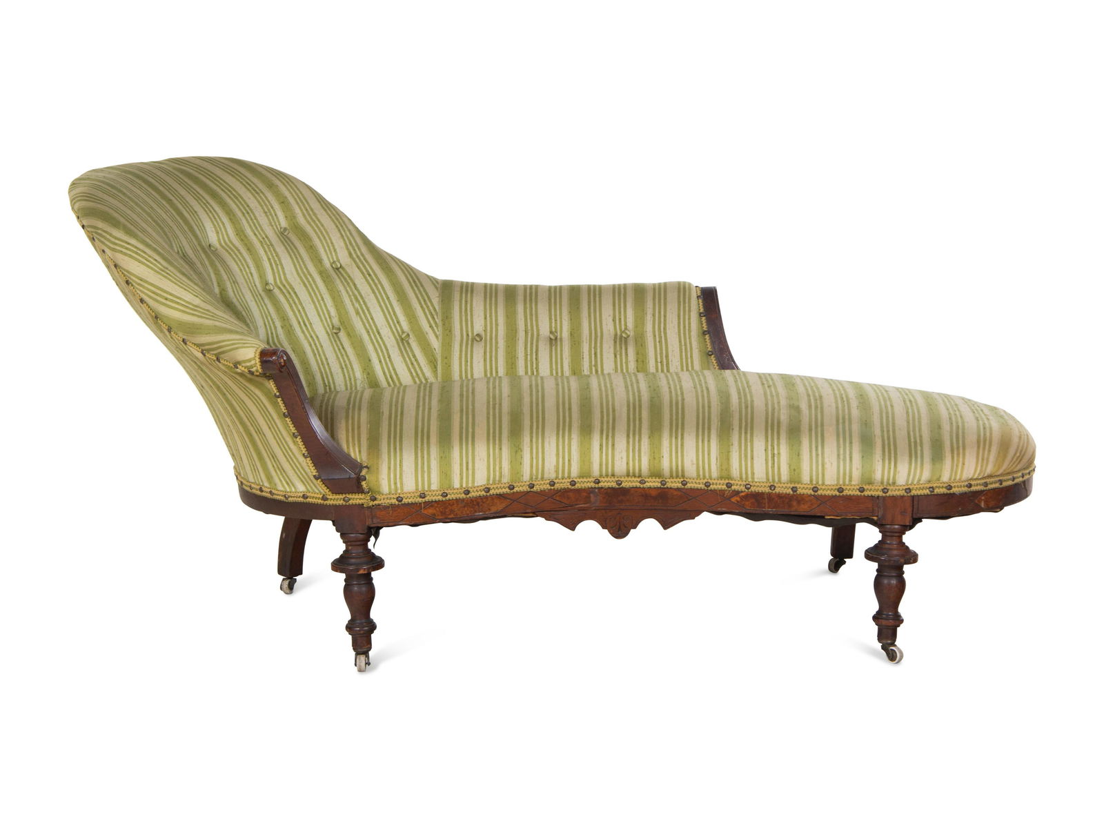 A Victorian Walnut Chaise Longue (1 of 3)