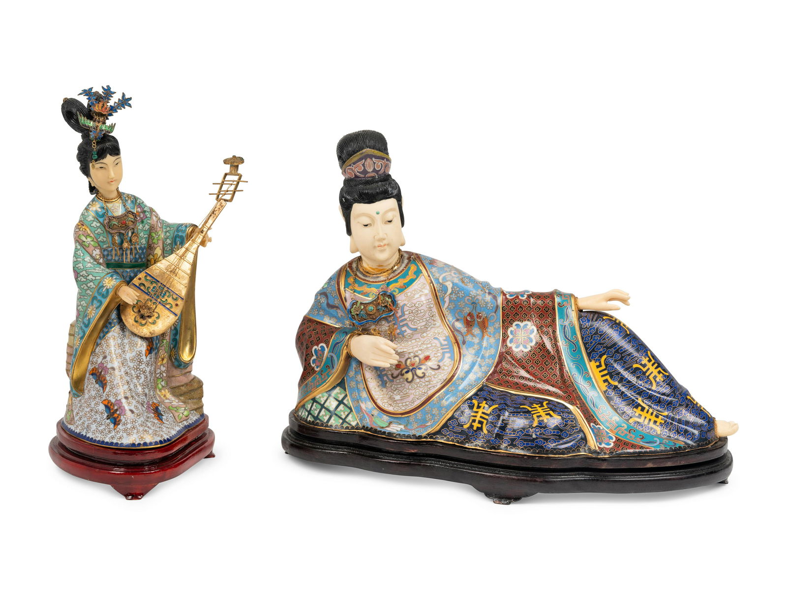 Two Cloisonne Figures (1 of 6)