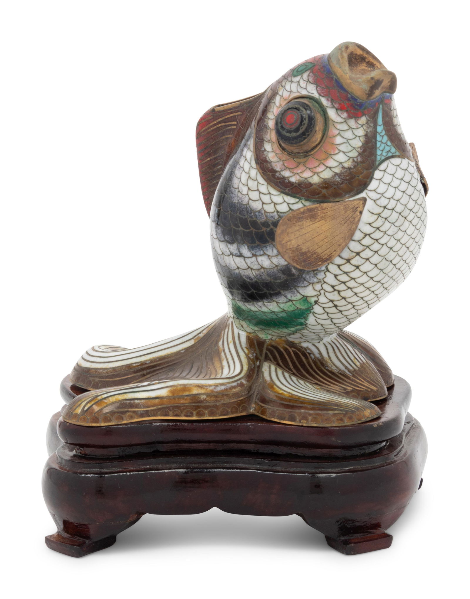 A Chinese Cloisonne Model of a Goldfish (1 of 3)