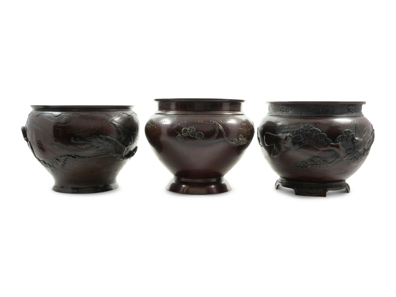Three Japanese Bronze Jardinieres (1 of 3)