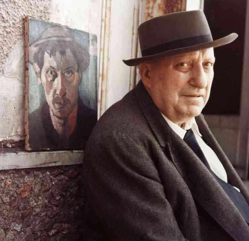 Alexander Liberman, (American, 1912-1999), Andre: Alexander Liberman (American, 1912-1999) Andre Derain ecktacolor print stamped (on the verso) 10 x 10 1/2 inches.