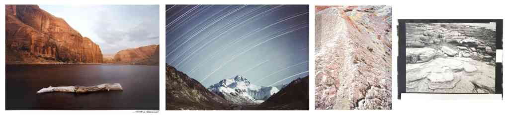 , , A group of four photographs depicting mounta: A group of four photographs depicting mountains and rock formations, by Wanda Hammebeck, M. Patterson, Todd Walker and Goodwin Harding each signed Largest 13 1/4 x 19 1/4 inches.