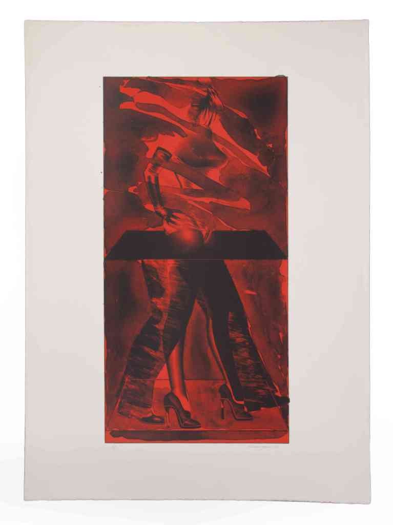 Allen Jones, (British, b. 1937), Red Feat: Allen Jones (British, b. 1937) Red Feat lithograph edition 53/60, signed (lower left) 41 1/2 x 29 1/2 inches.