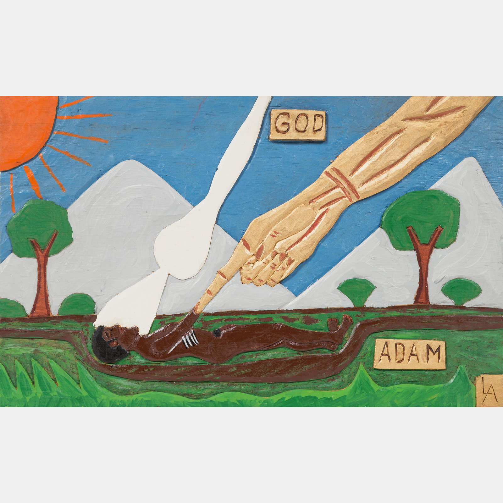 Leroy Almon Sr. (American, 1938-1997) Untitled (Creation of Adam), 1985 (1 of 1)