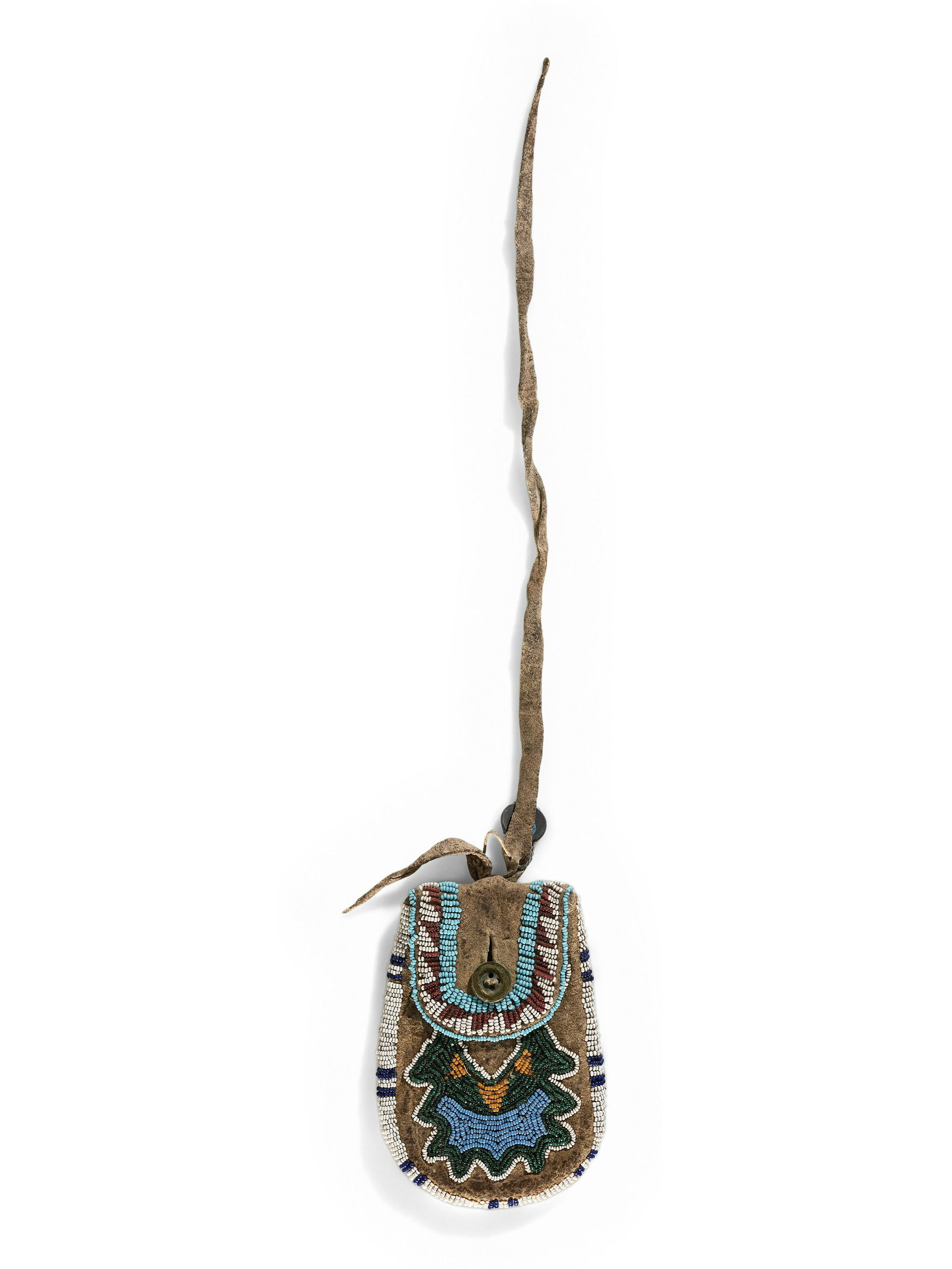 Apsaalooke [Crow] Beaded Hide Pouch (1 of 5)