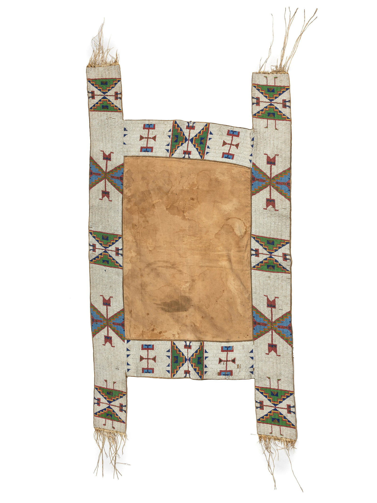 Sioux Beaded Hide Saddle Blanket (1 of 2)