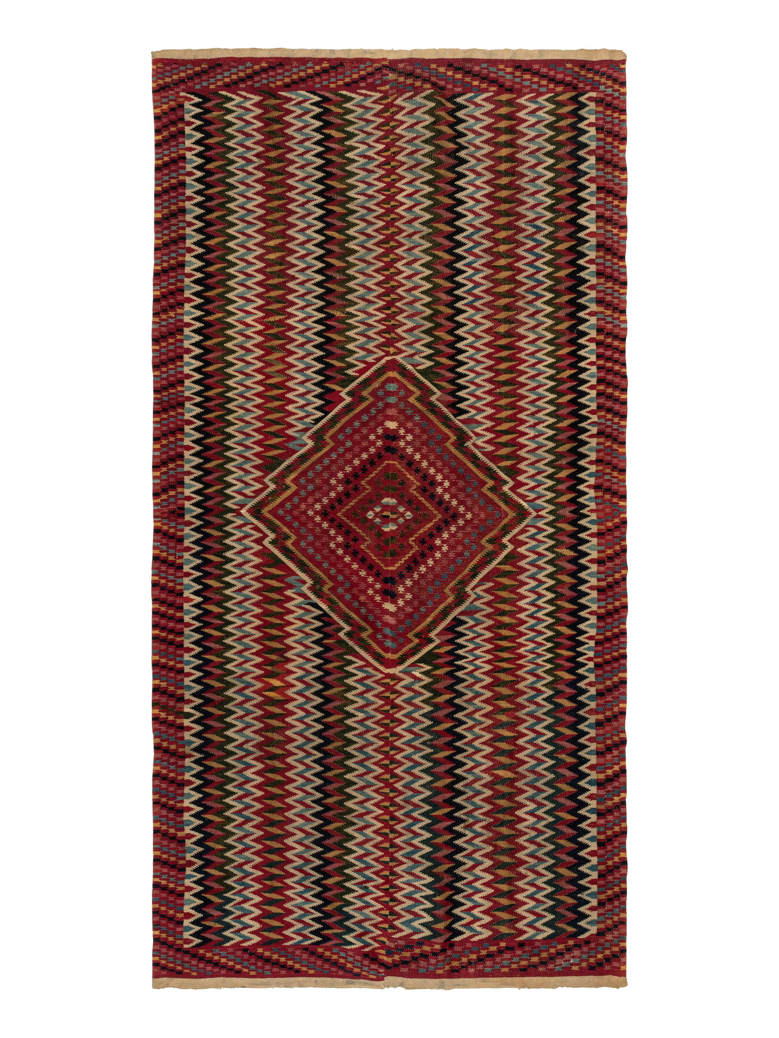 Mexican Late Classic Saltillo Serape (1 of 4)