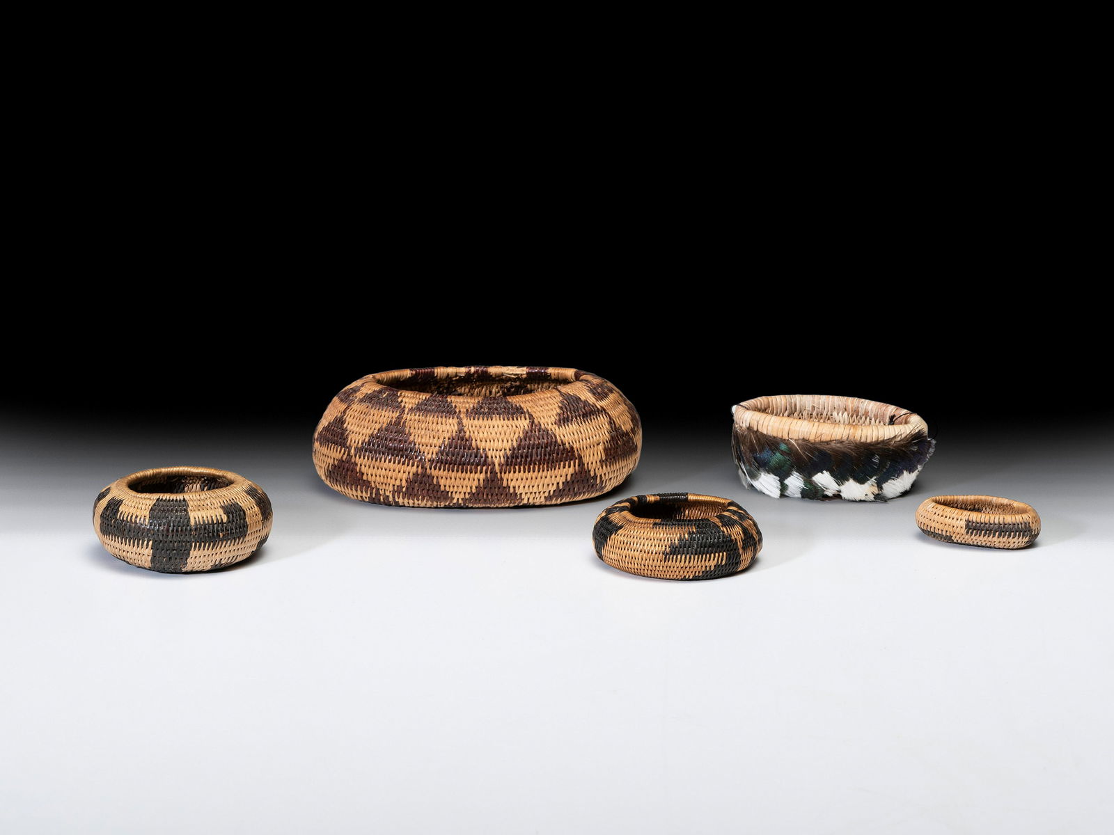 Collection of Miniature Pomo Baskets (1 of 2)