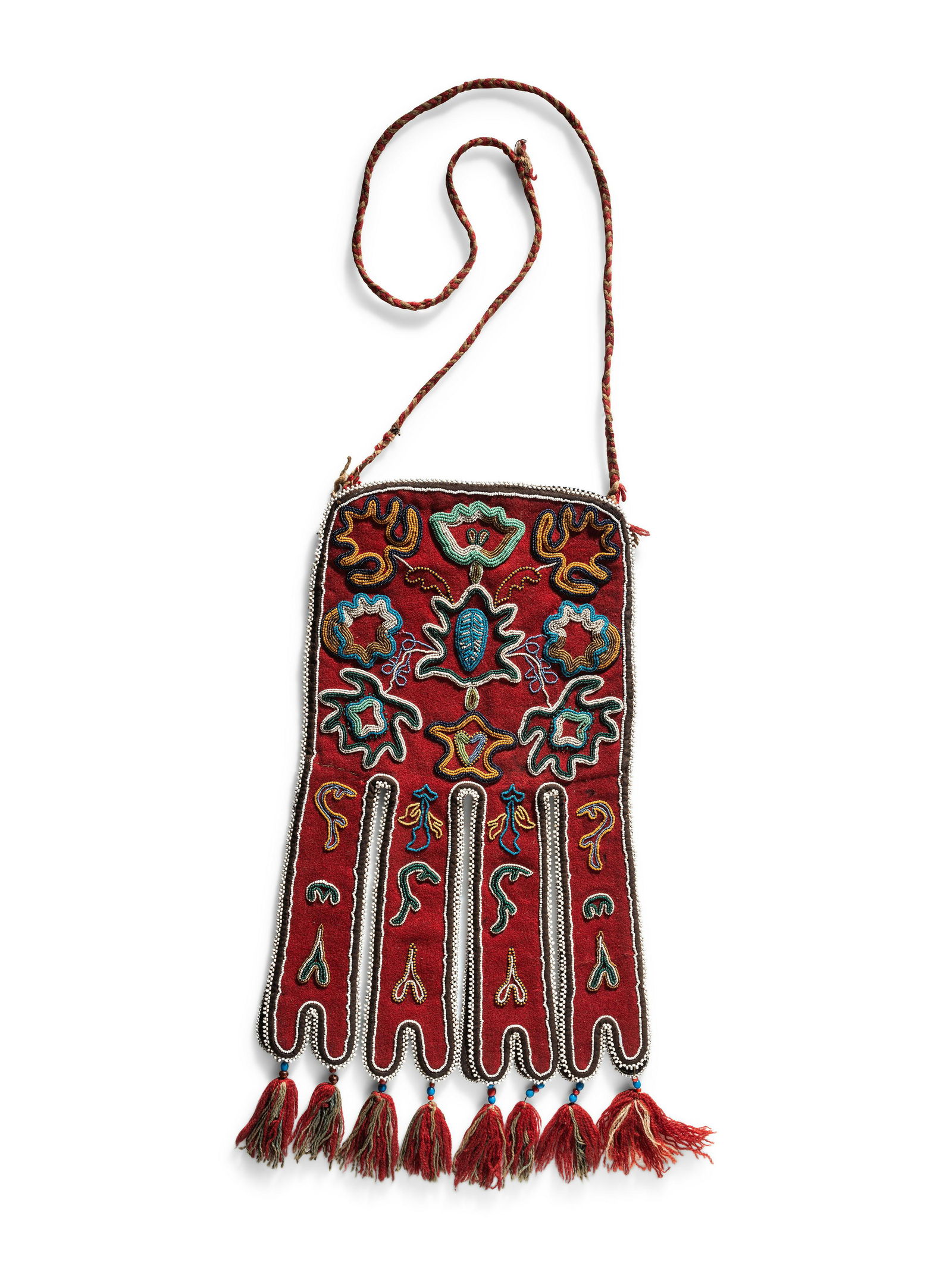 Tlingit Beaded Tab Octopus Bag (1 of 5)