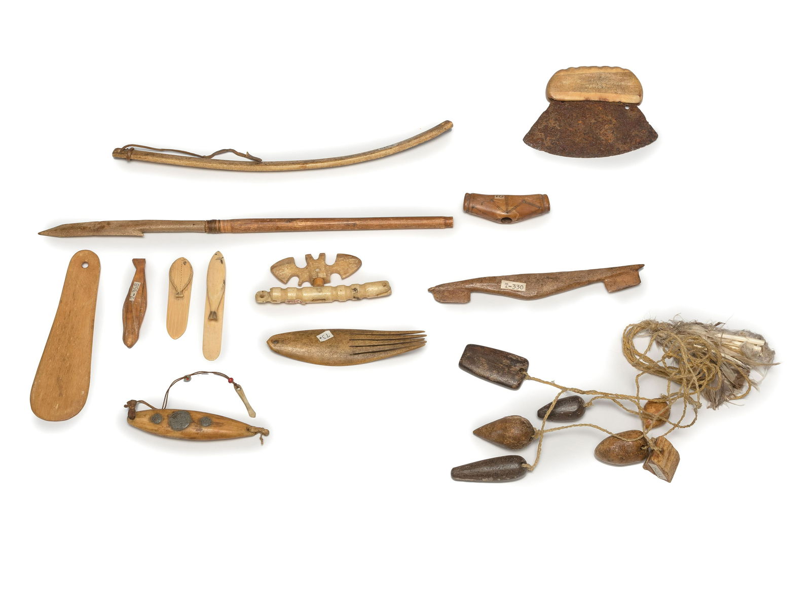 Assorted Inupiat Walrus Ivory Tools (1 of 2)