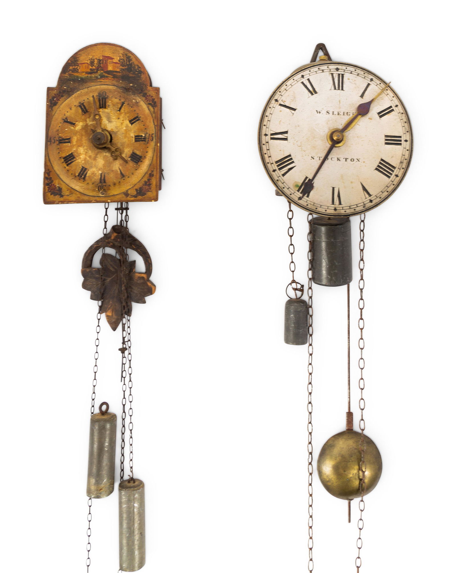 Two Open Escapement Wall Clocks Aug 26, 2022 Hindman in CO
