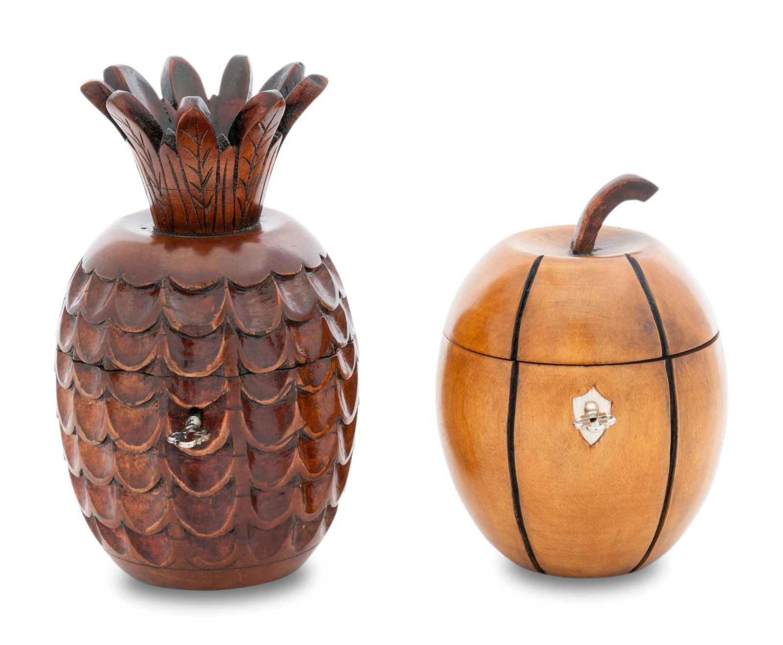 An Apple and Pineapple Form Tea Caddy (1 of 2)