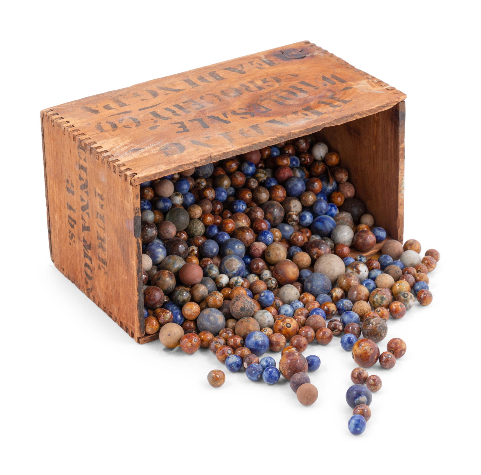 An Early Collection of Glass and Clay Marbles (1 of 8)