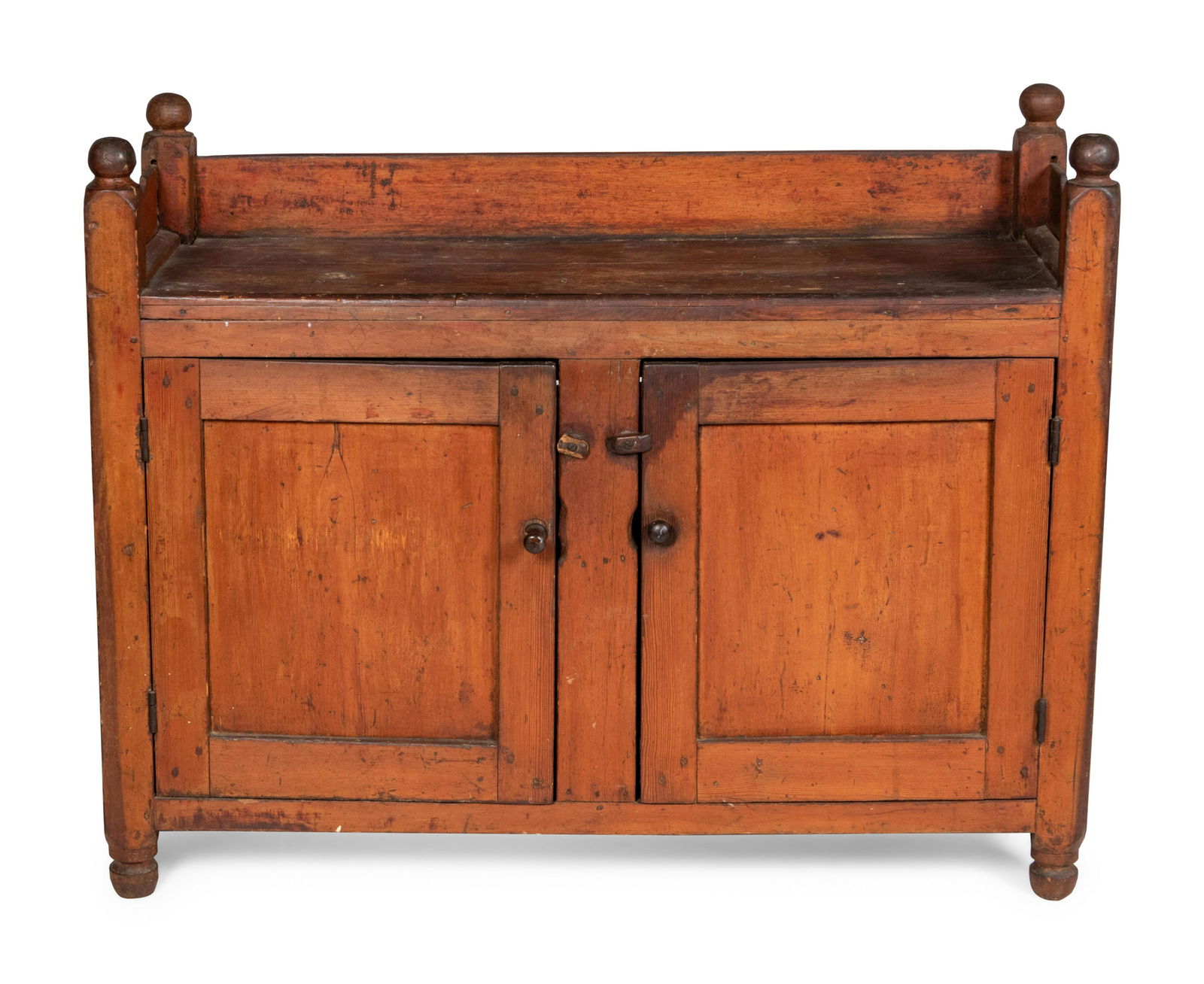 A Country Painted Pine Cupboard (1 of 3)