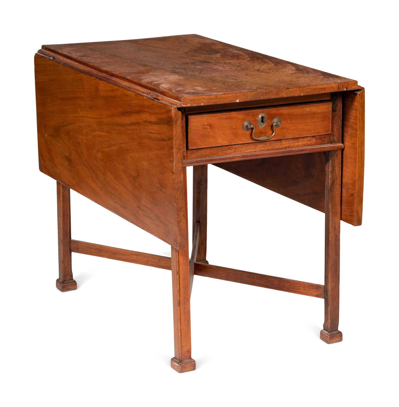 A Chippendale Mahogany Stretcher Base Pembroke Table (1 of 2)