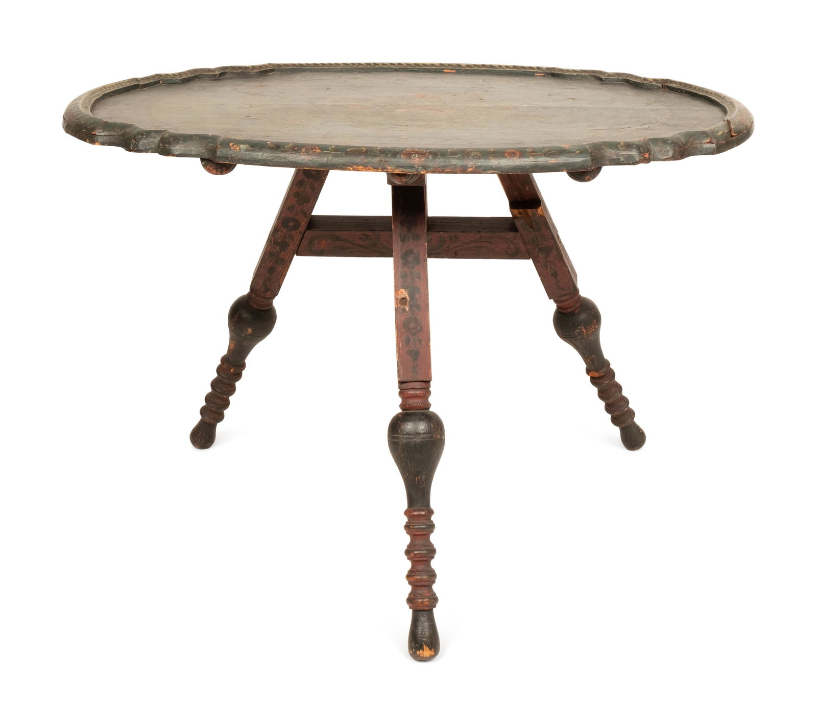 A Dutch Green Painted Tilt Top Table (1 of 5)
