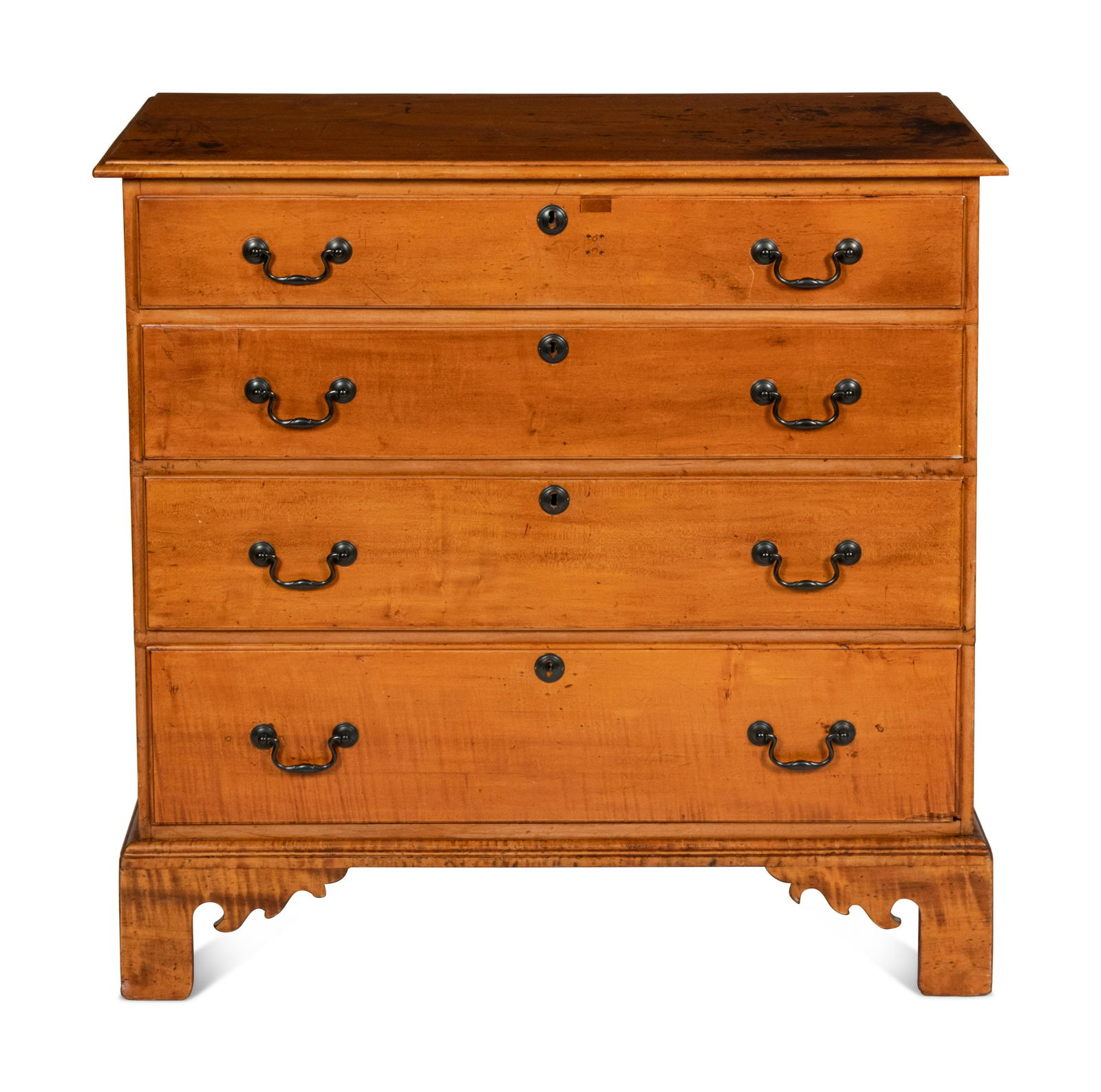 A Chippendale Style Maple Chest of Drawers  (1 of 3)