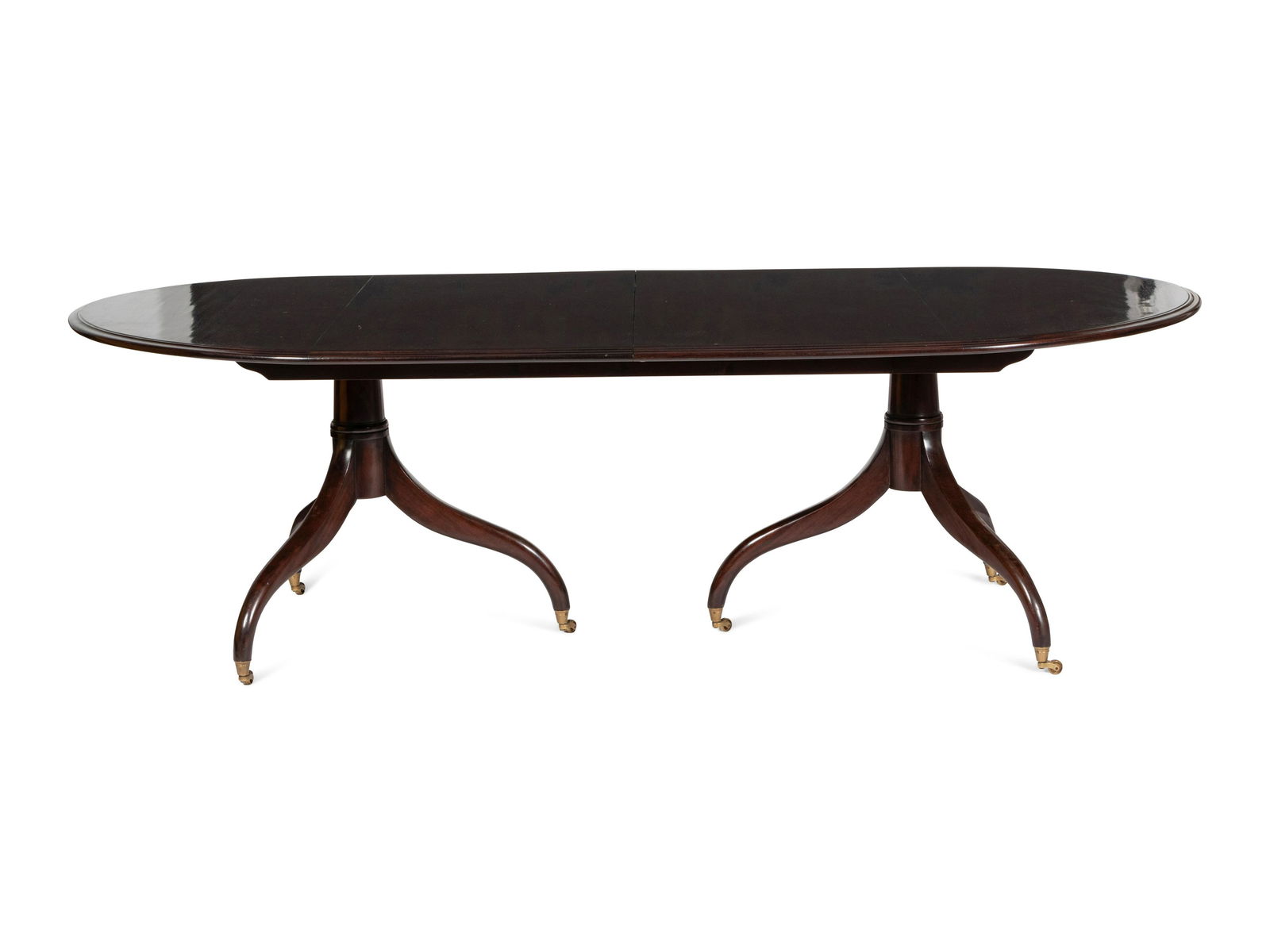 A Dessin Fournir Regency Style Mahogany Dining Table (1 of 3)