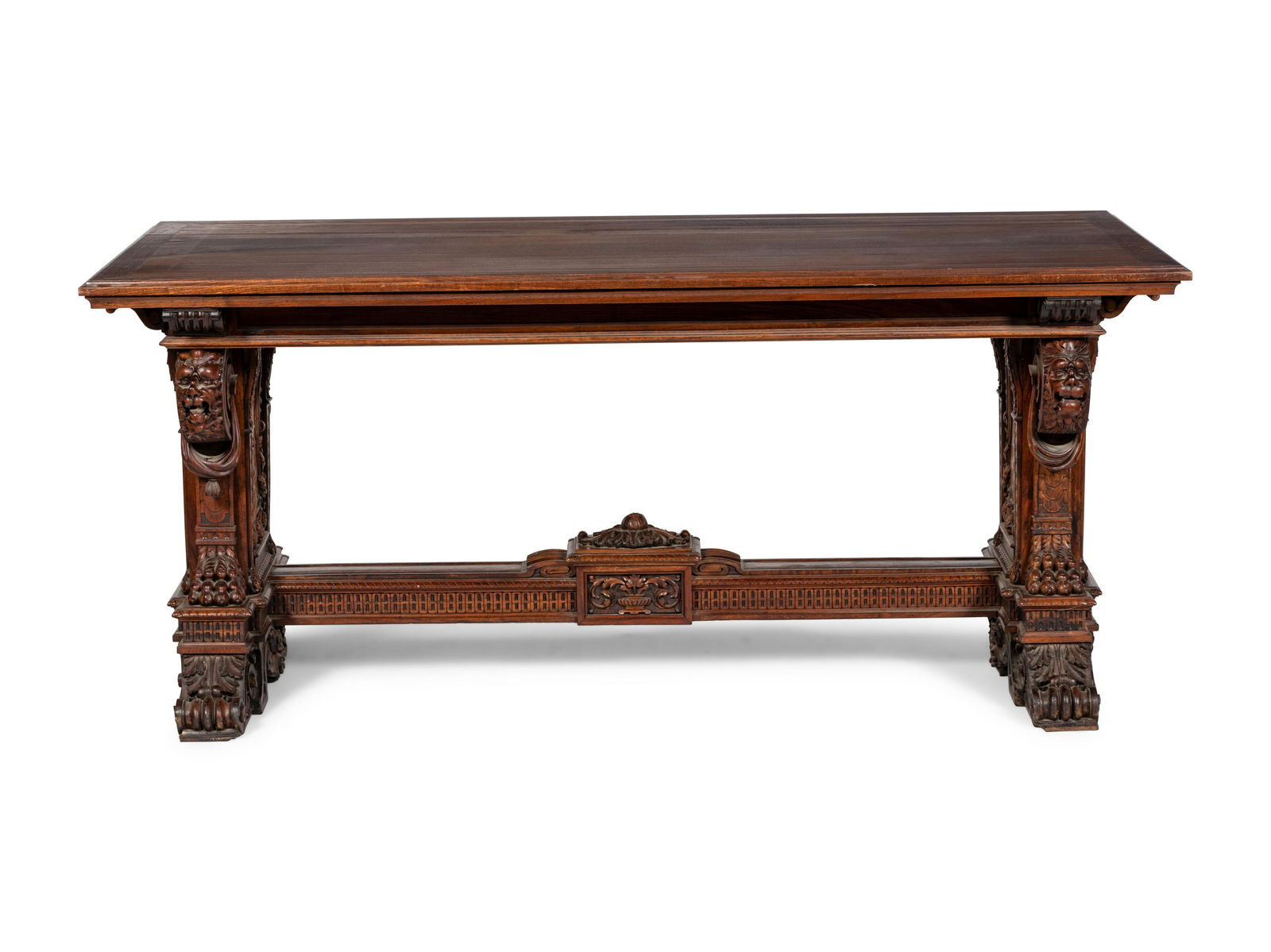 A Renaissance Revival Walnut Refectory Table (1 of 5)
