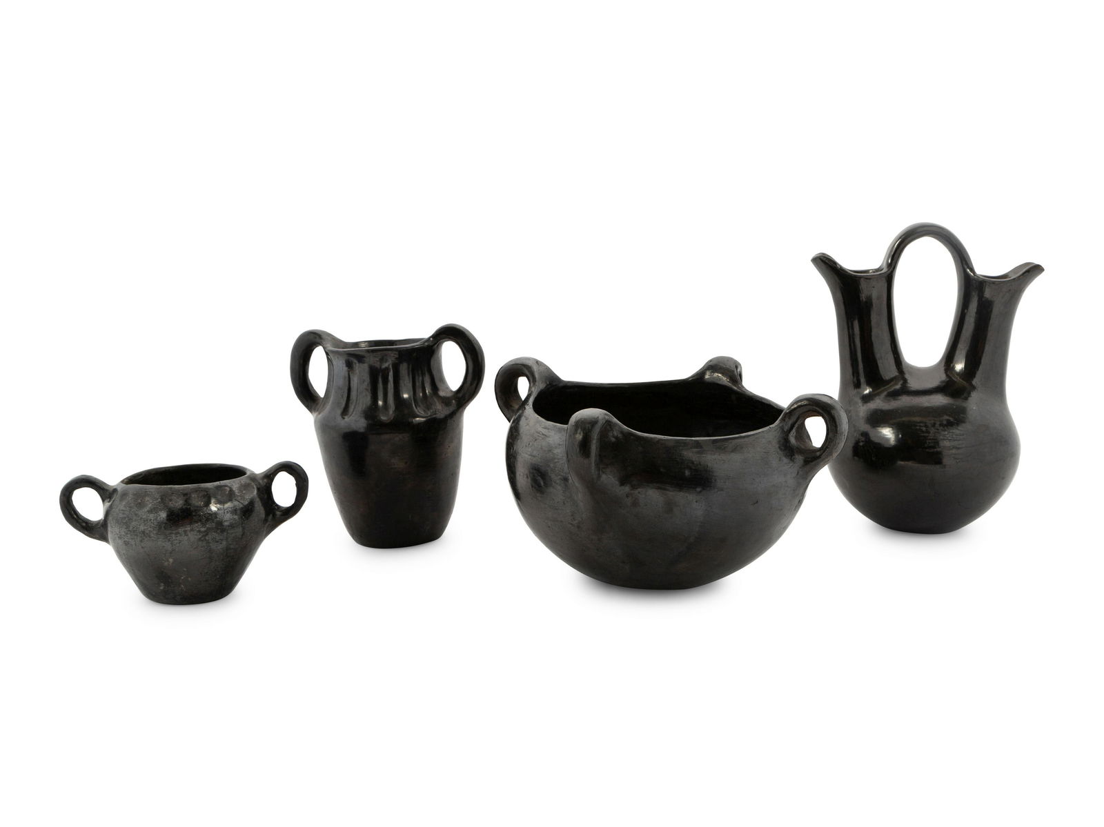 A Group of Handled Blackware Pottery Articles (1 of 4)