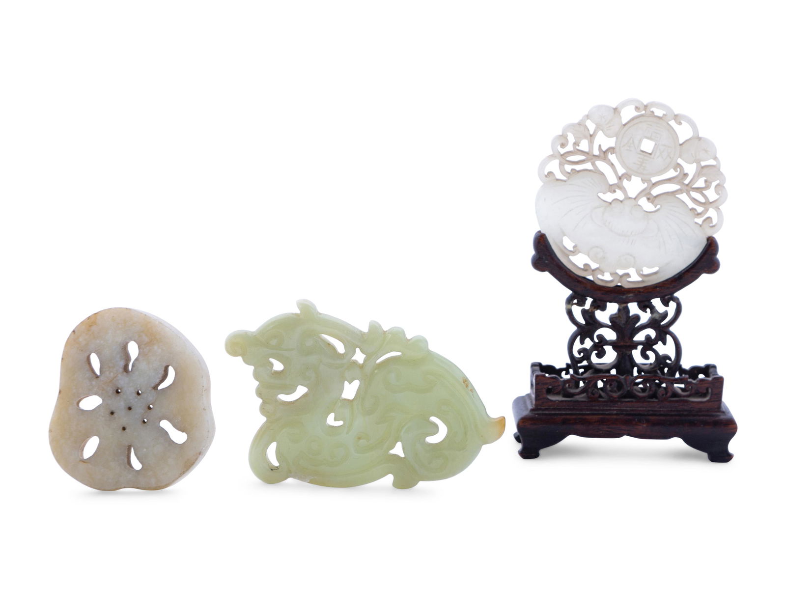 Three Chinese Jade Plaques (1 of 3)