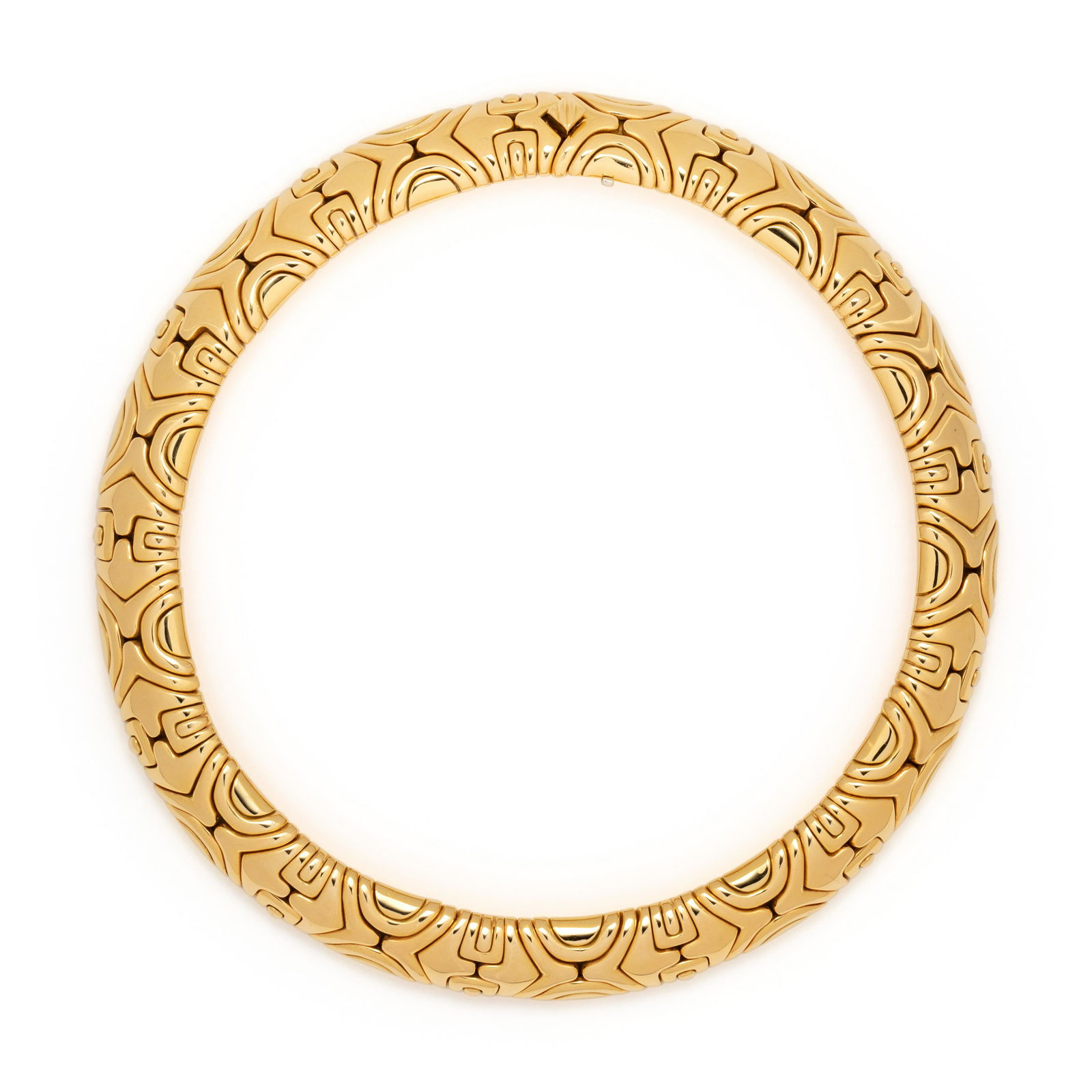 BVLGARI, YELLOW GOLD 'ALVEARE' COLLAR NECKLACE (1 of 2)