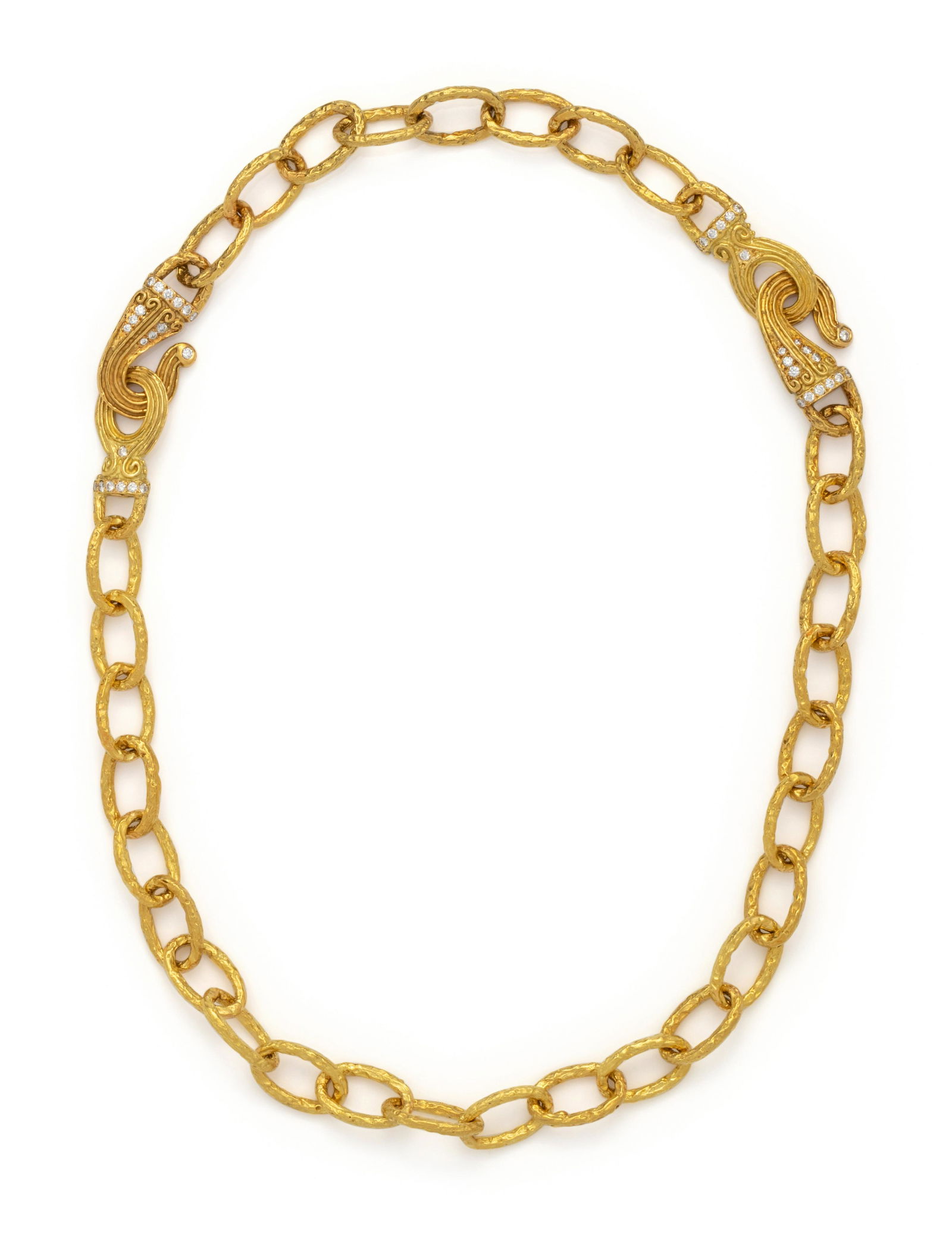 KATY BRISCOE, CONVERTIBLE YELLOW GOLD AND DIAMOND NECKLACE/BRACELET SET (1 of 4)