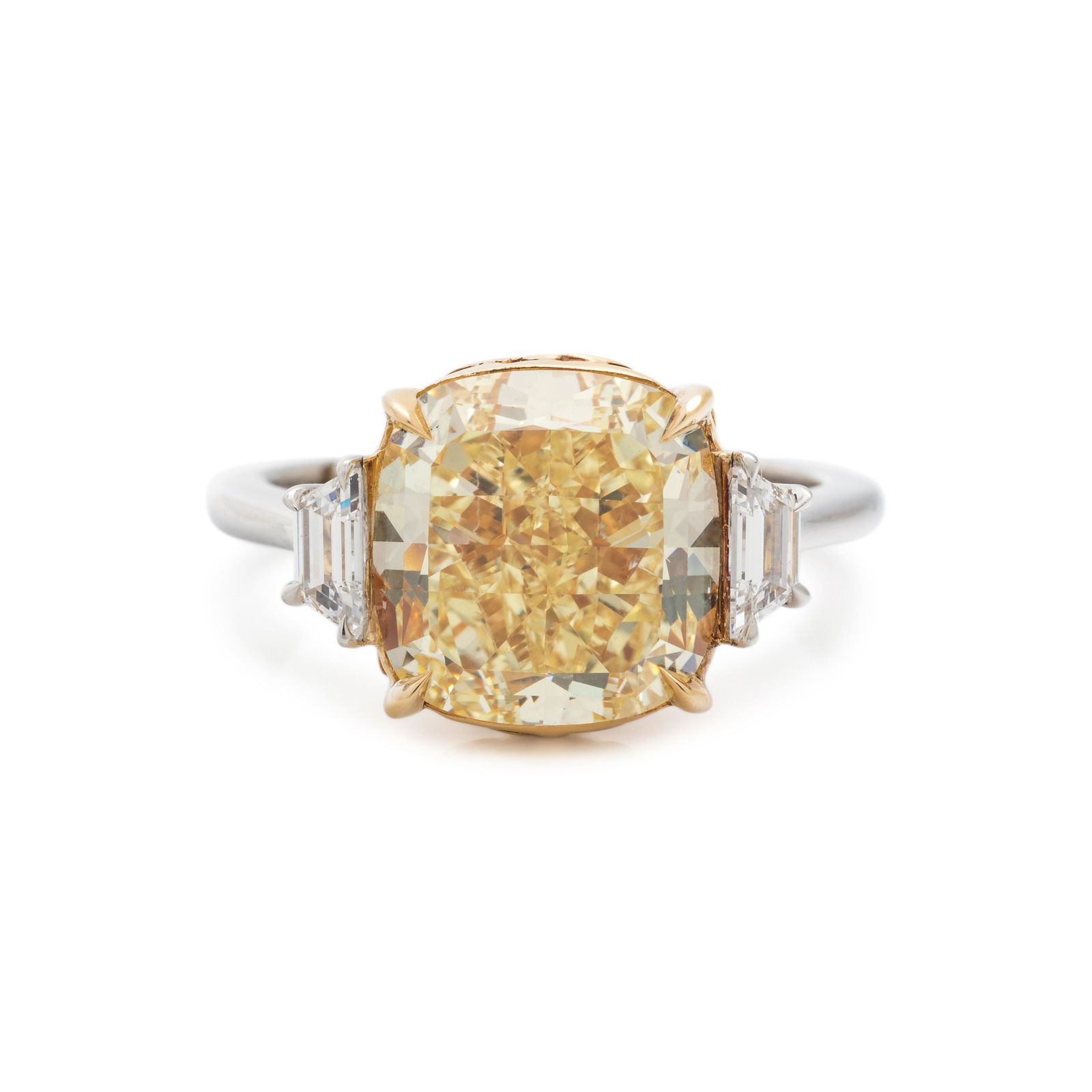 FOREVERMARK, FANCY YELLOW DIAMOND AND DIAMOND RING (1 of 5)