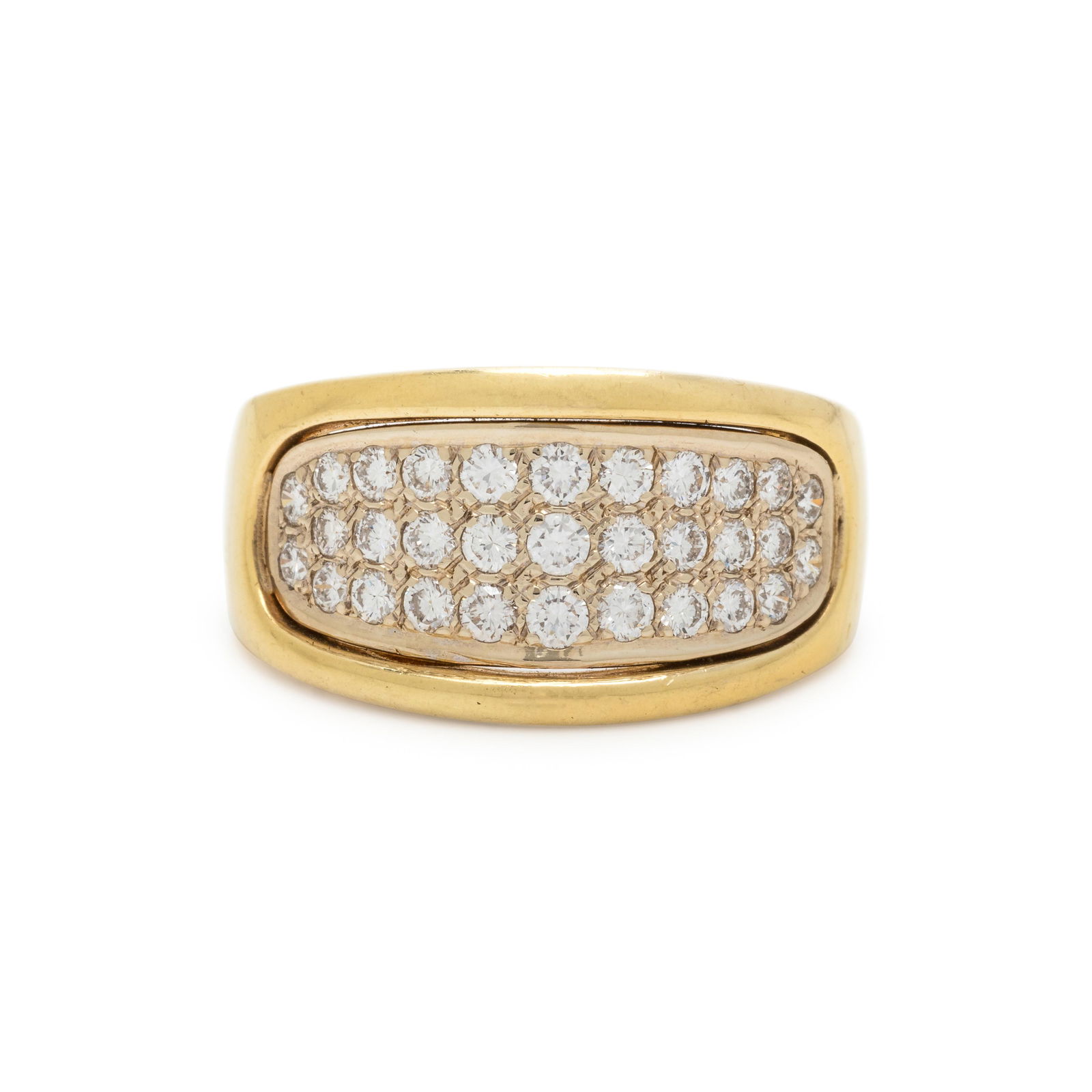 YELLOW GOLD AND DIAMOND RING (1 of 3)