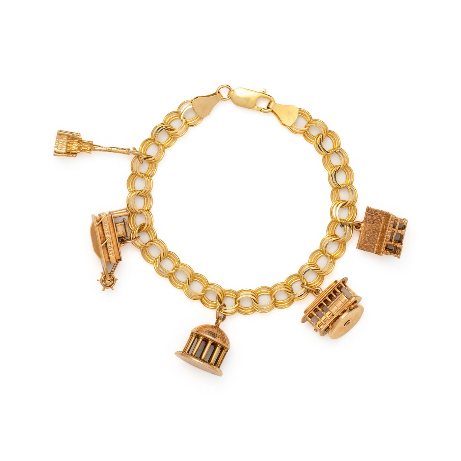 YELLOW GOLD CHARM BRACELET (1 of 3)