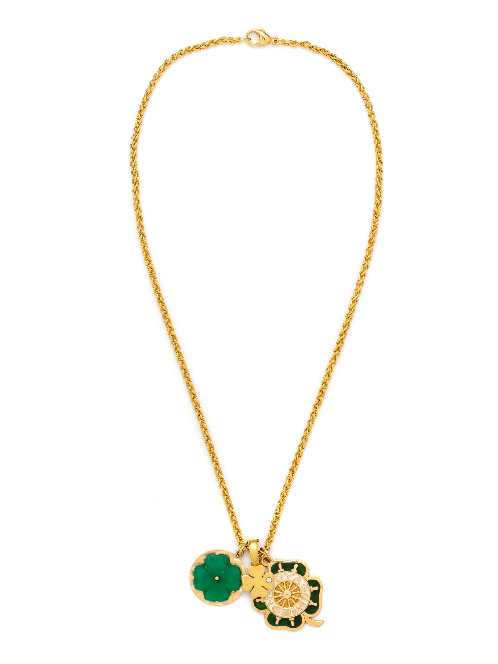 YELLOW GOLD CHARM NECKLACE (1 of 2)