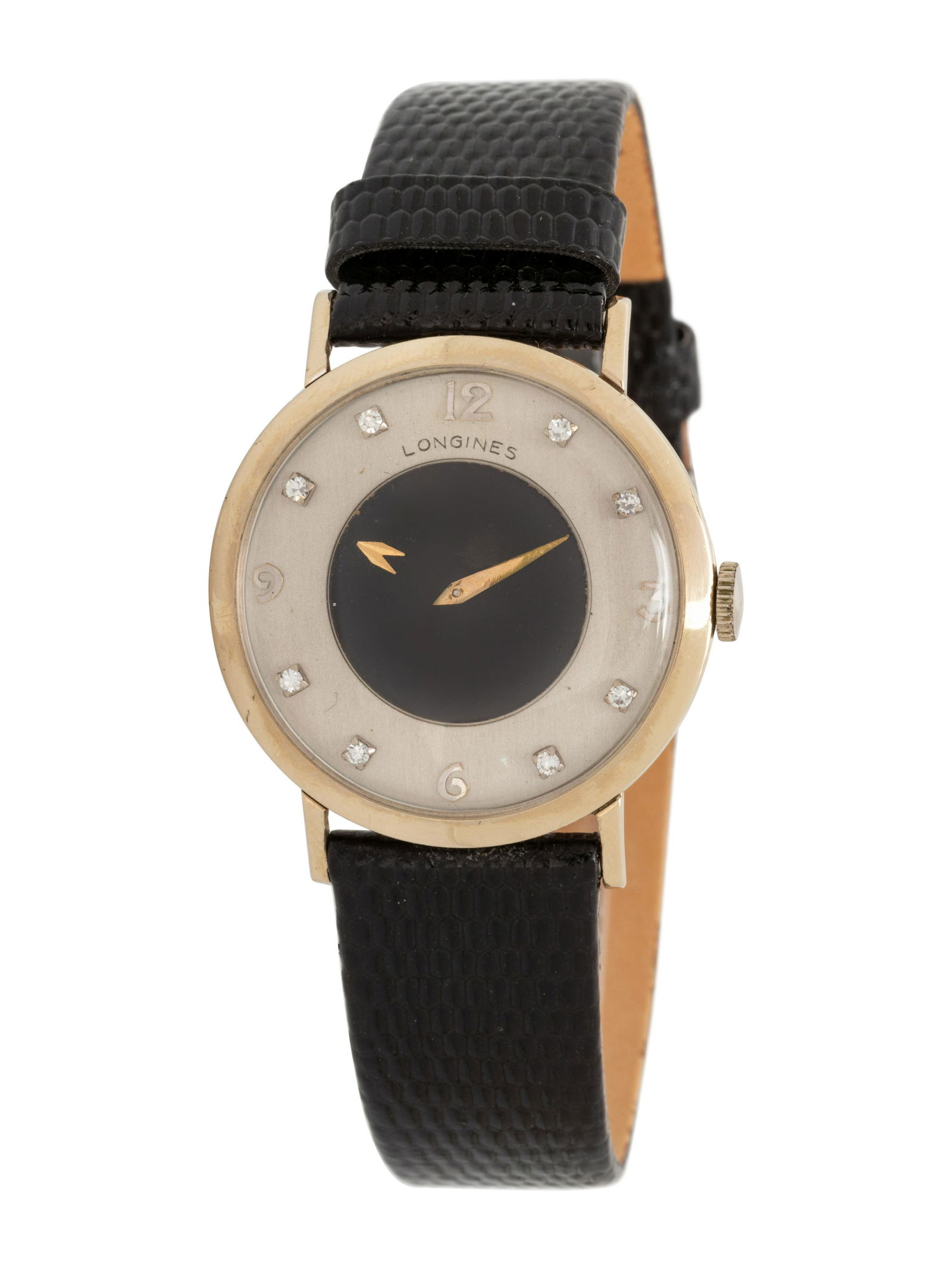 LONGINES, VINTAGE, REF. 1017 14K WHITE GOLD AND DIAMOND 'MYSTERY' WRISTWATCH (1 of 2)