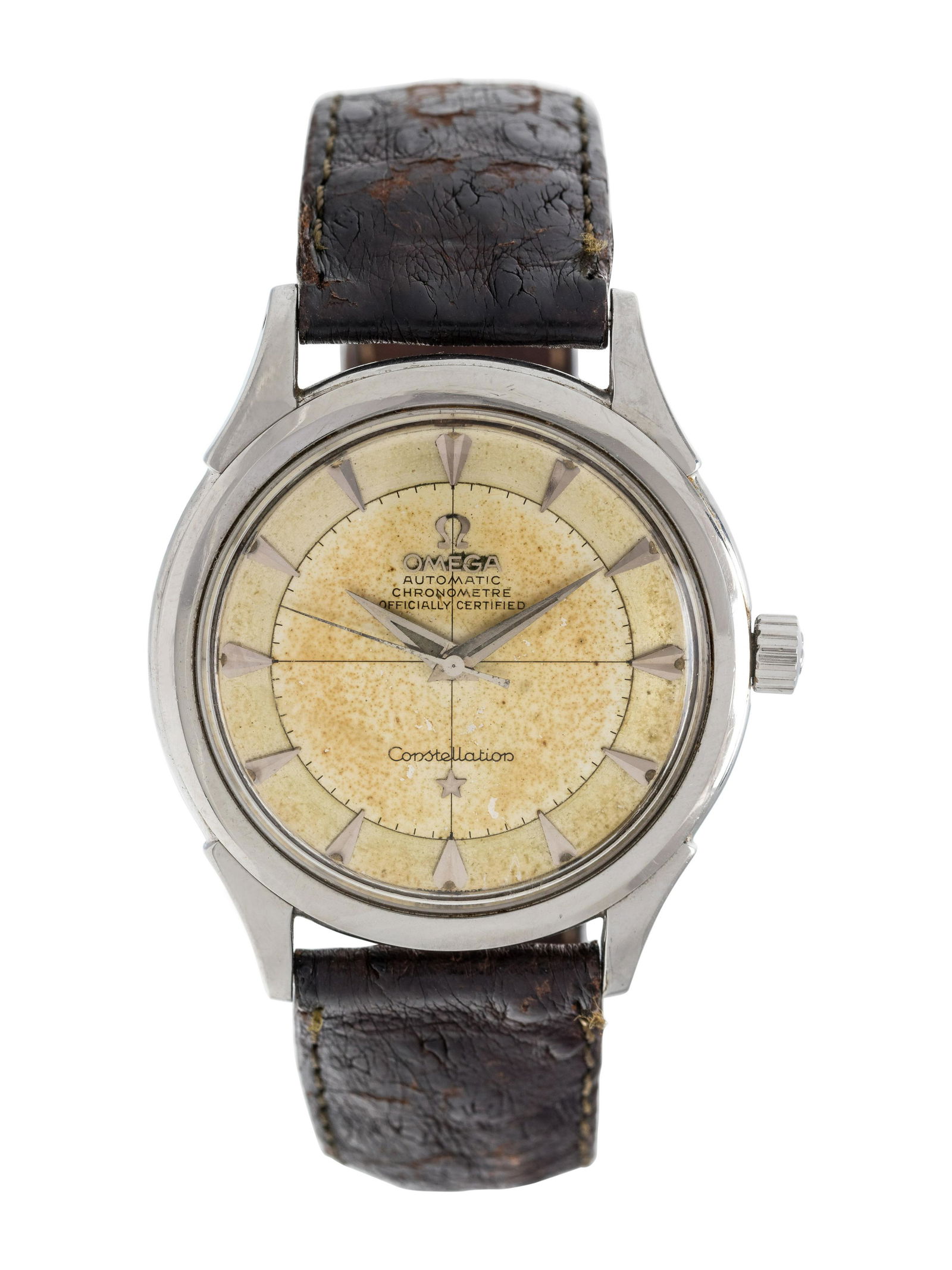 OMEGA, VINTAGE, REF. 2852-10SC STAINLESS STEEL 'CONSTELLATION' WRISTWATCH (1 of 3)