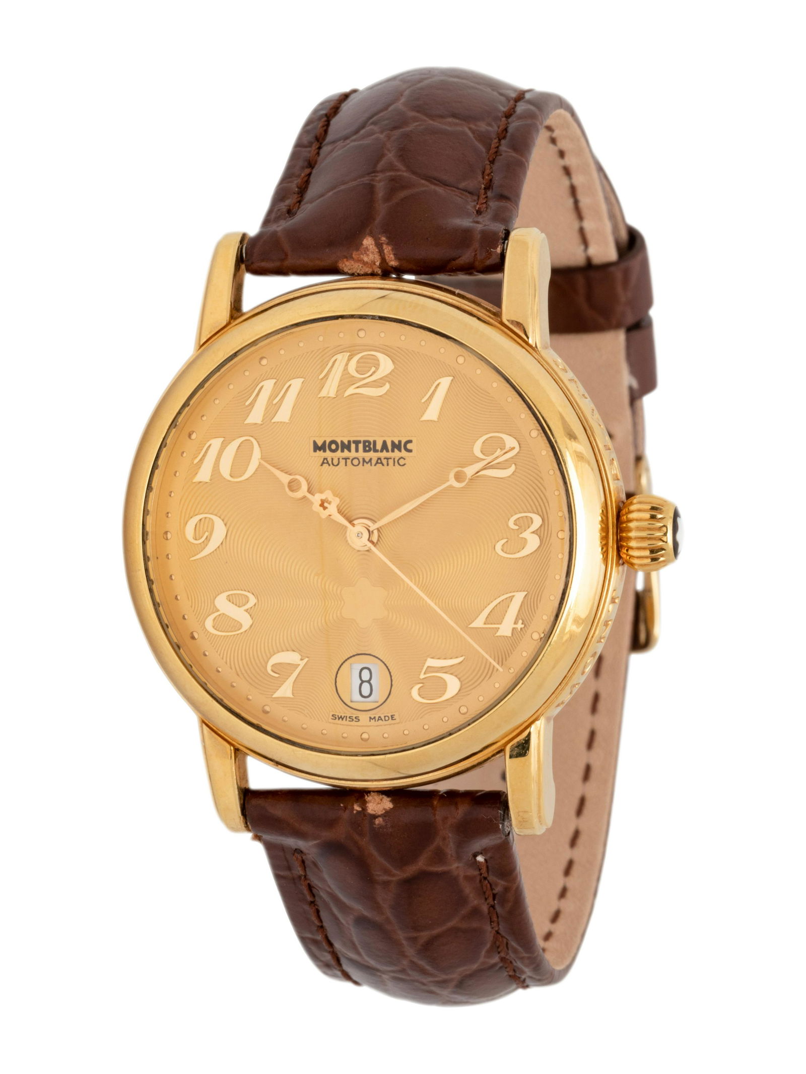 MONTBLANC, REF. 7011 18K YELLOW GOLD 'MEISTERSTUCK' WRISTWATCH (1 of 3)