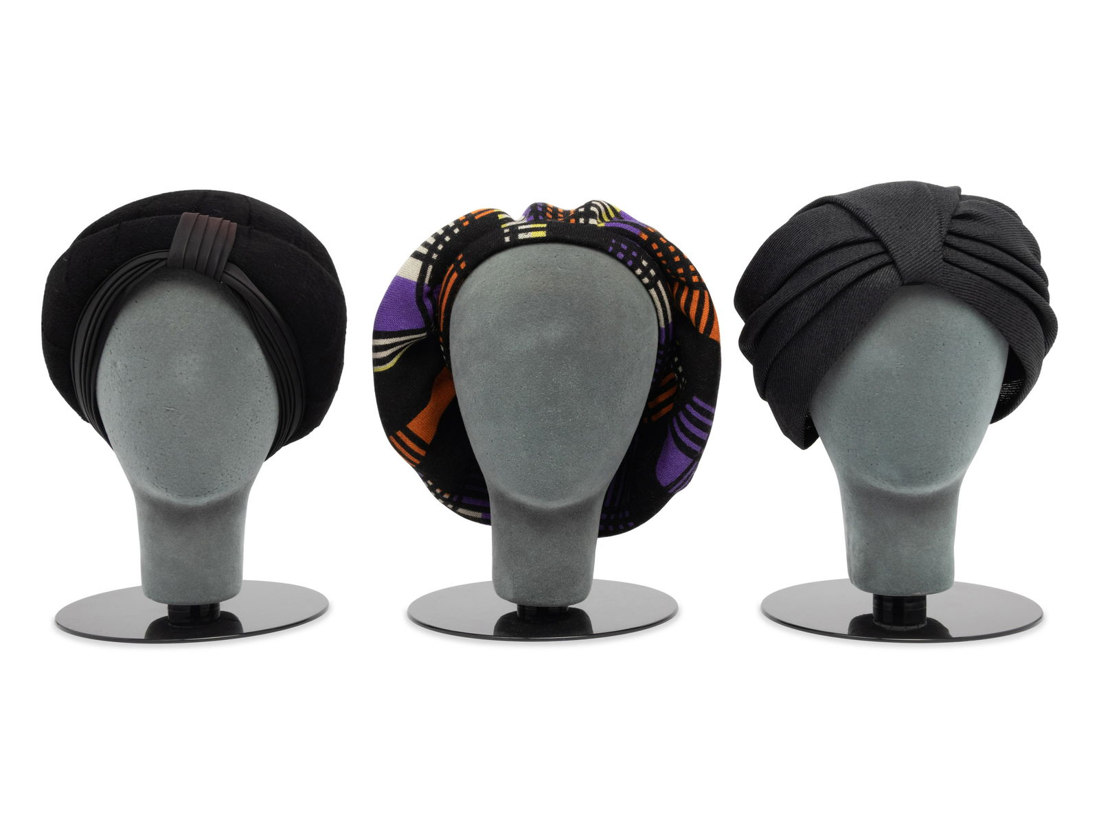 Three Designer Hats: Two Yves Saint Laurent, One Christian Dior, 1960s (1 of 3)