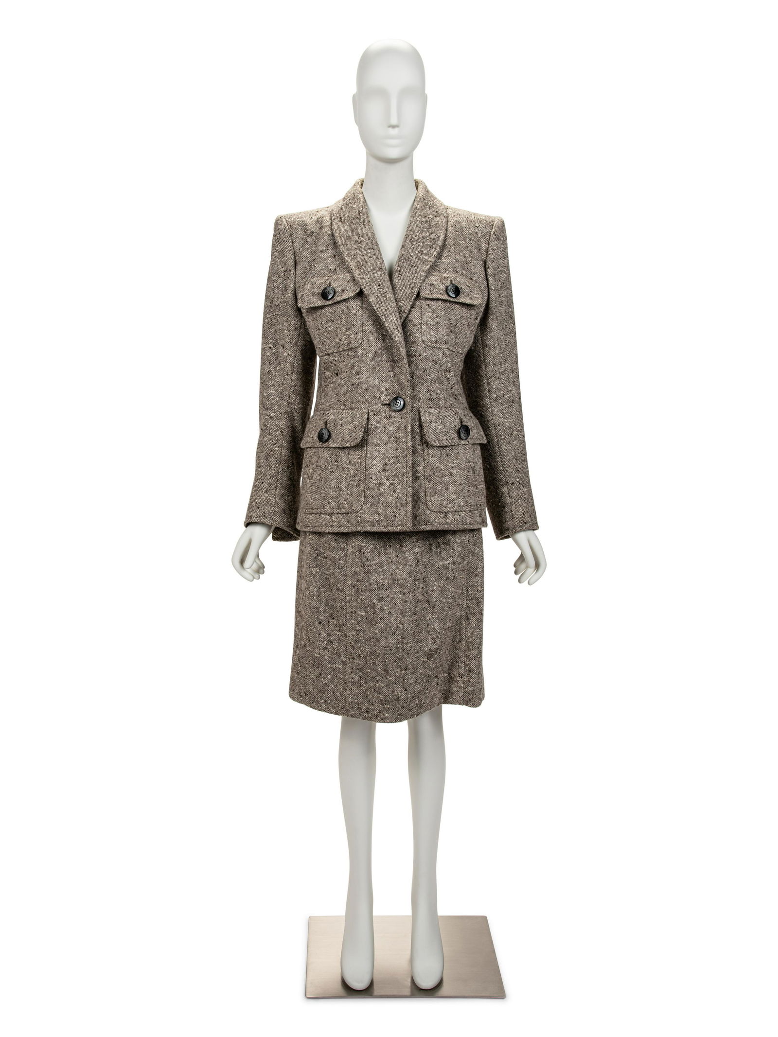 Yves Saint Laurent Haute Couture Skirt Suit, c.1983 (1 of 6)