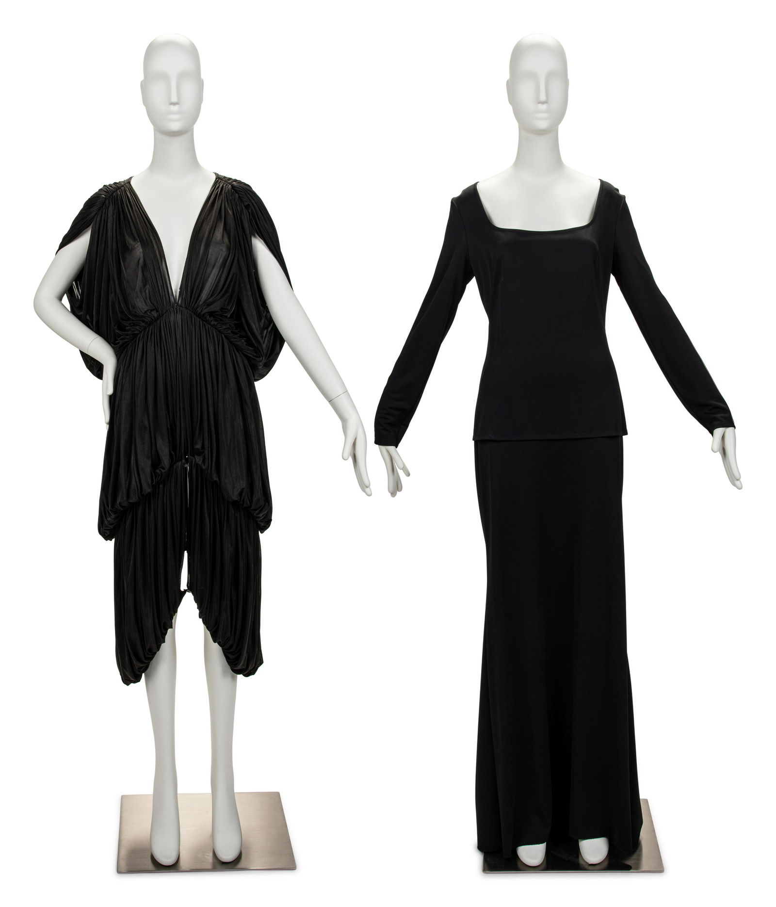 Two Designer Items: One Norma Kamali Jacket, 1978, One Claude Montana Ensemble,1990s (1 of 9)