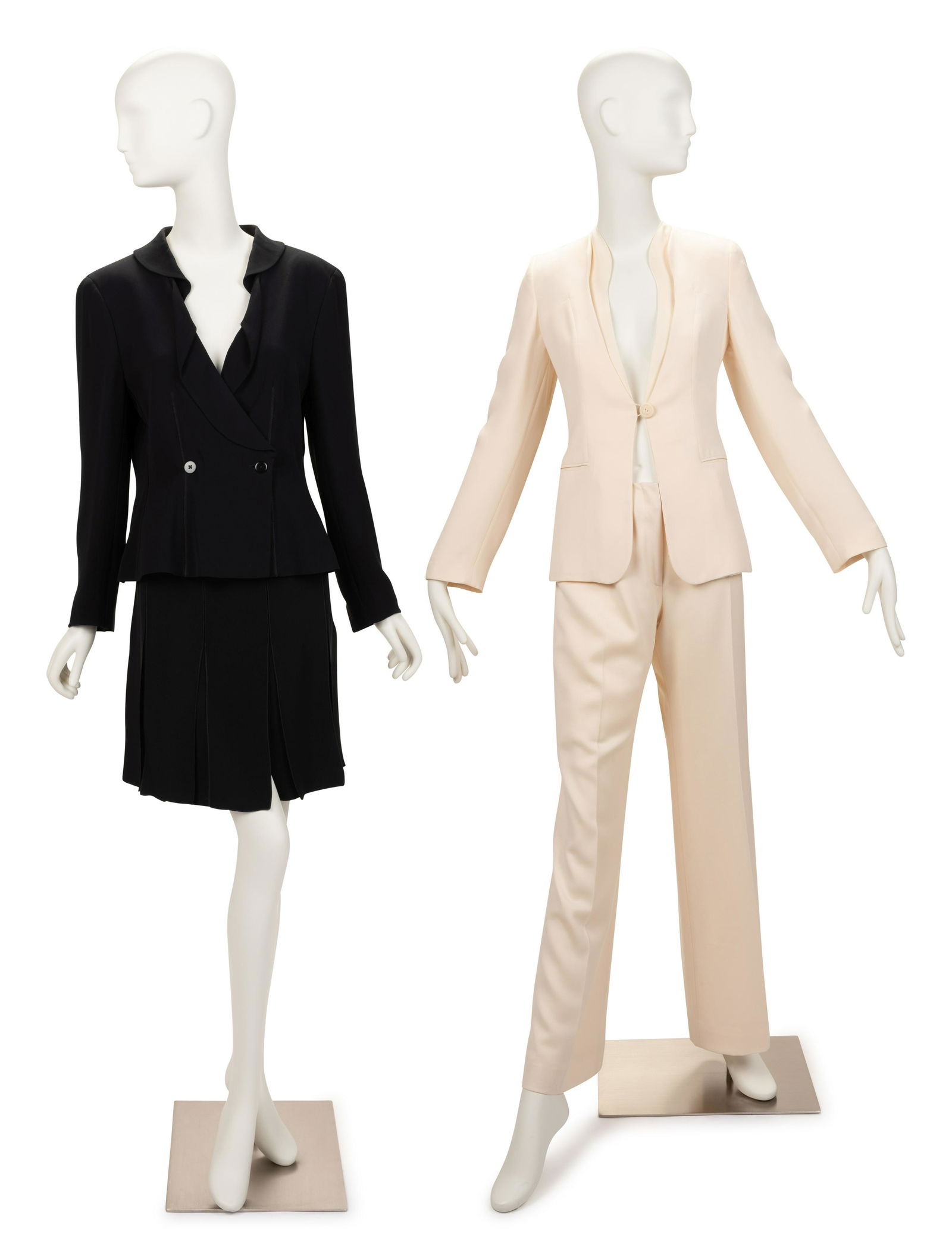 Two Designer Suits: One Armani Skirt Suit, One Armani Jacket, One J. Mendel Pant, 2000-20s (1 of 5)