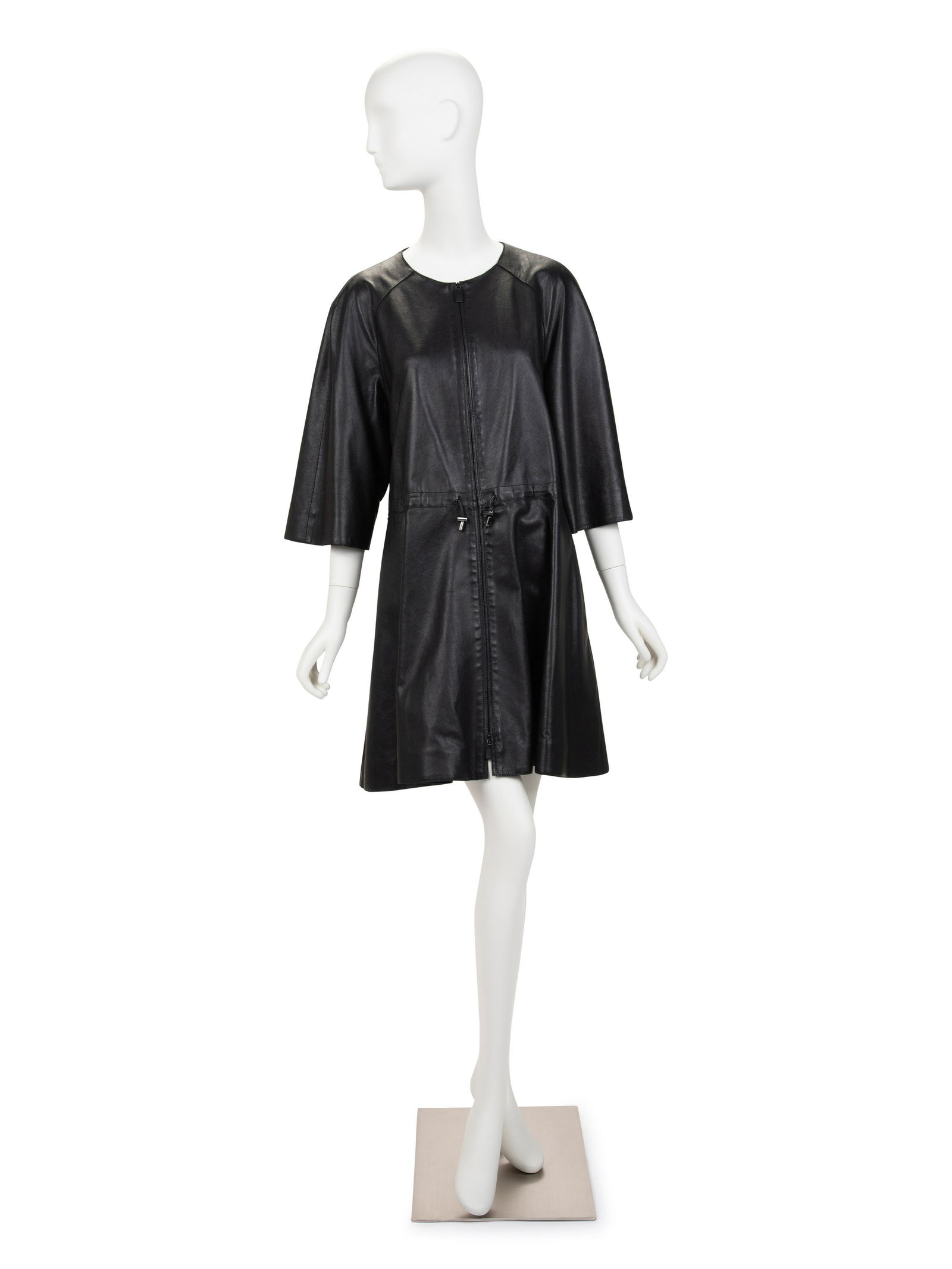 Giorgio Armani Leather Coat, 2000-10s (1 of 4)