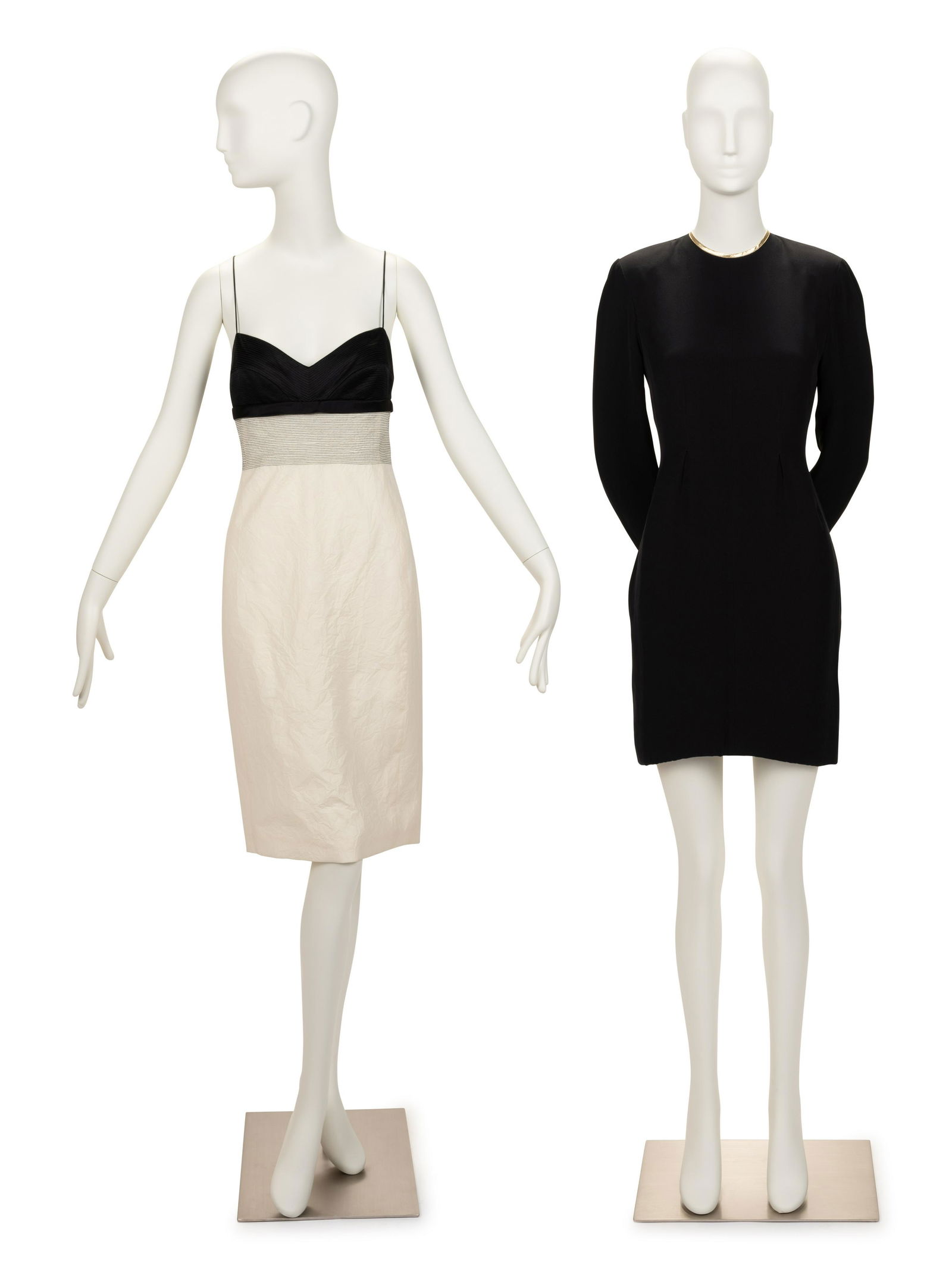 Two Designer Dresses: One Narcisco Rodriguez, One Geoffrey Beene, 1990-2000s (1 of 5)